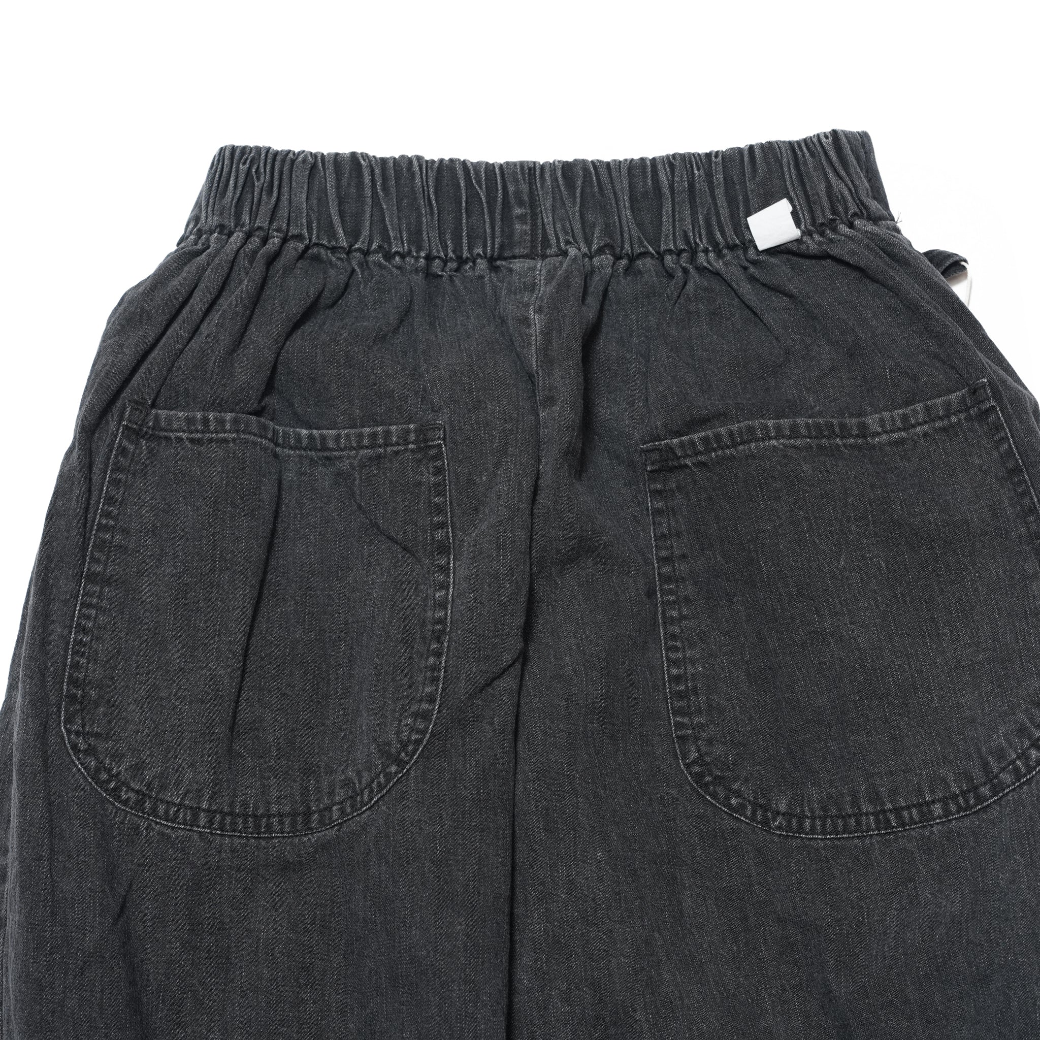№11　NPID denim Beachslacks – Used wash Black  | RELAX FIT