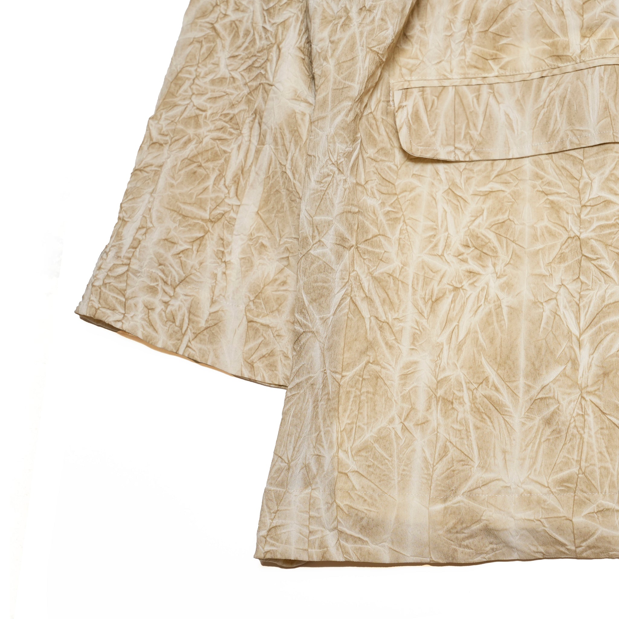 Unevenly Dyed Crushed Pleats Tailored Over Jacke | Color:Sand
Beige【APHLOTUS_アプロタス】 | 217613_161_sand
beige