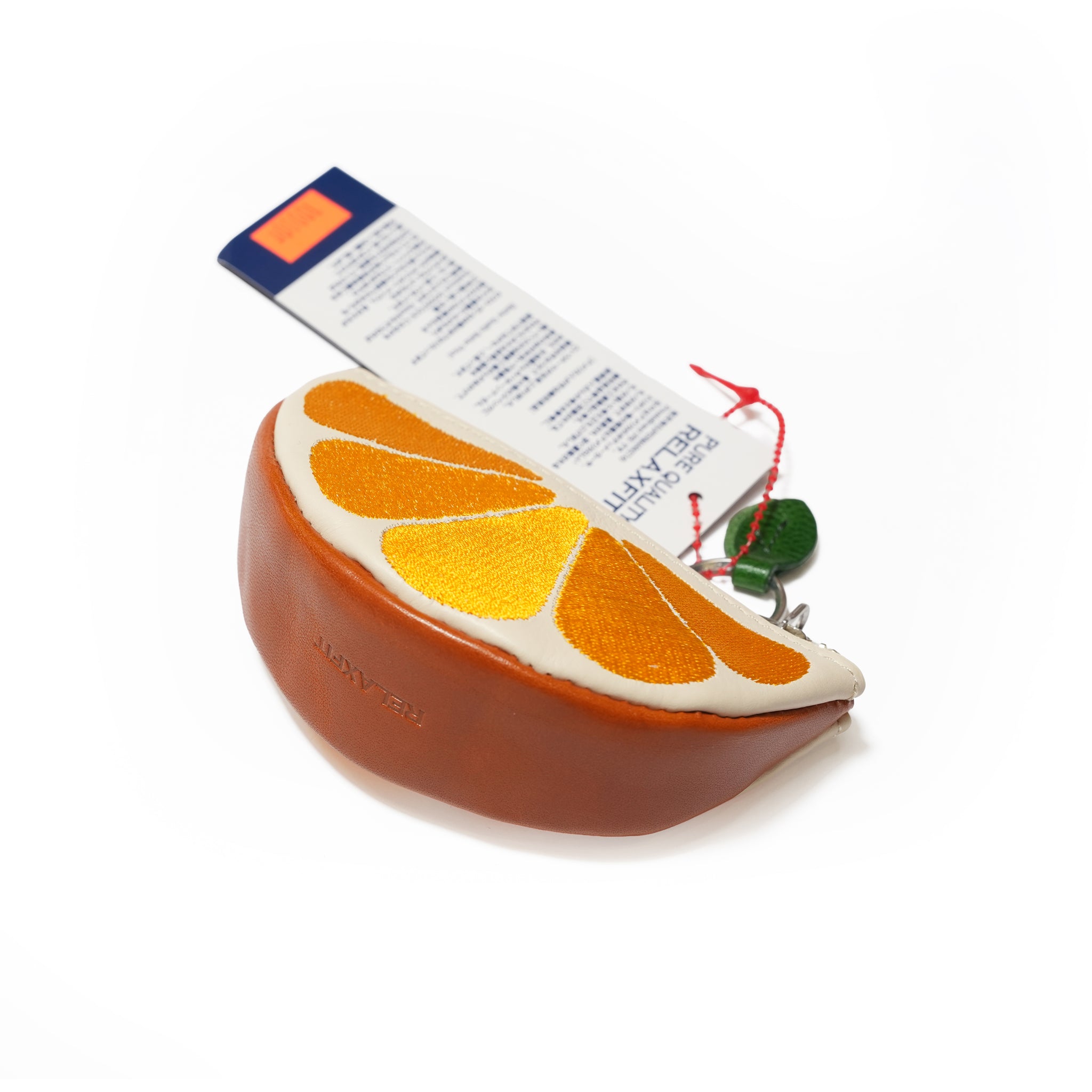 №93  [Valencia orange] ジップポーチ型KeyHolder  | RELAX FIT