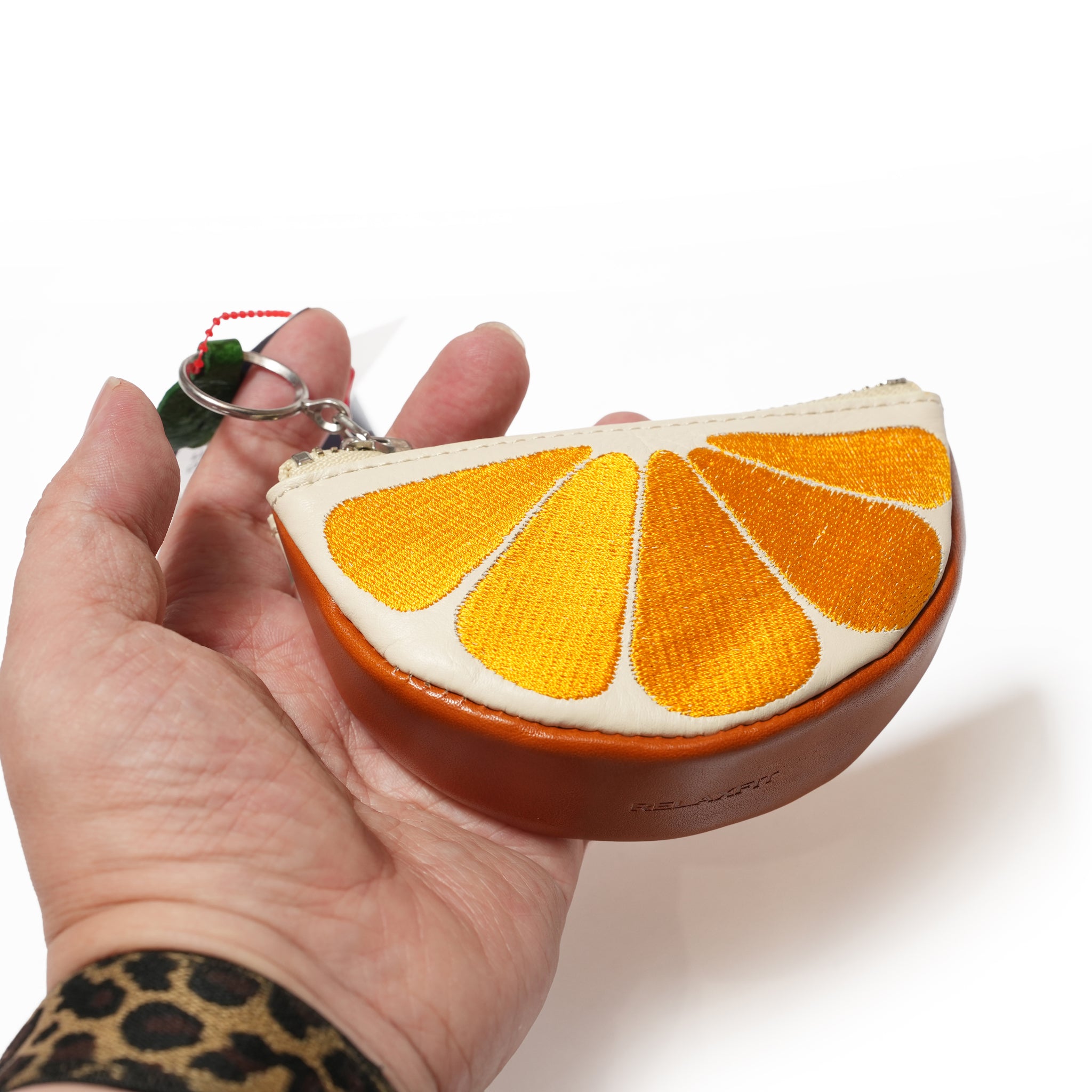 №93  [Valencia orange] ジップポーチ型KeyHolder  | RELAX FIT