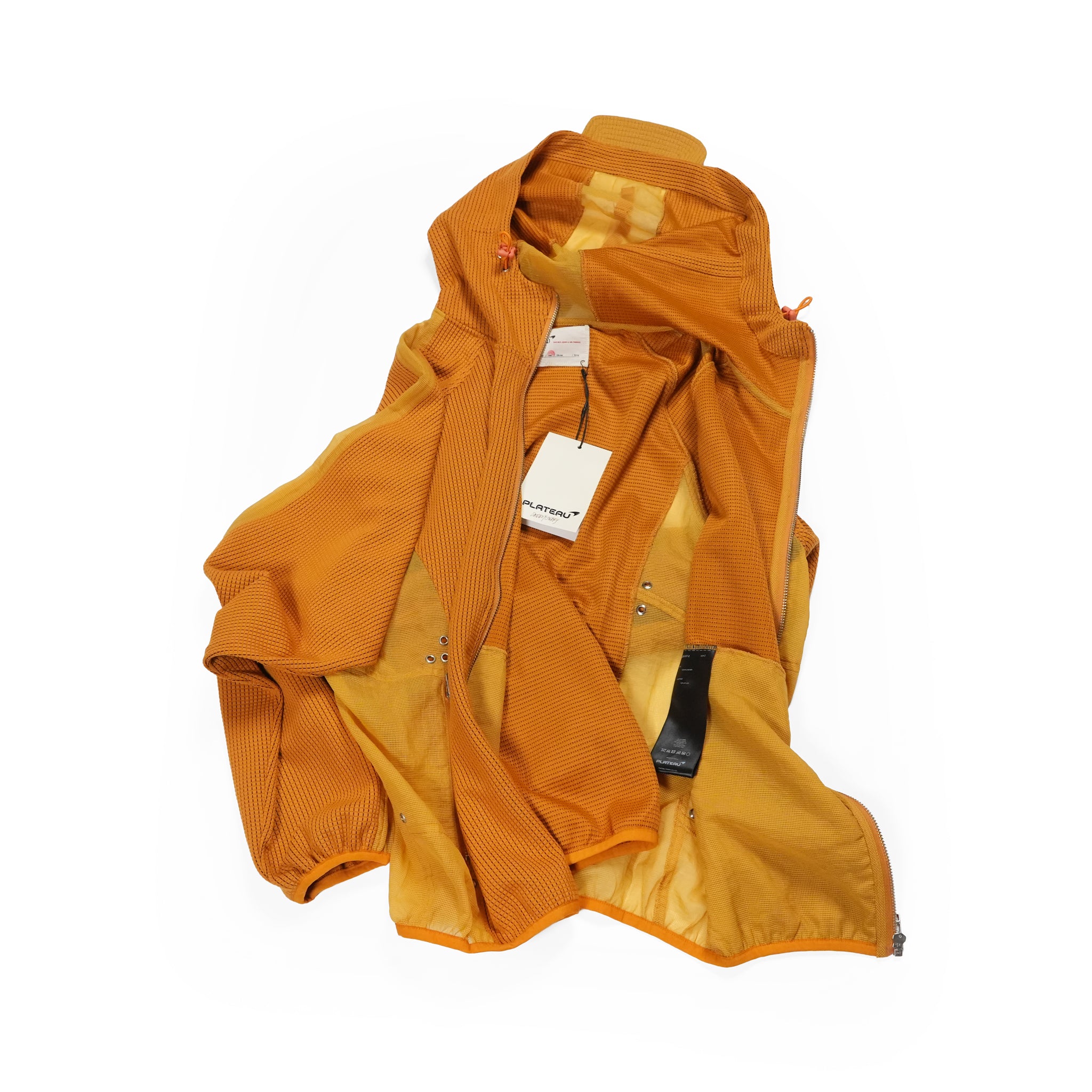 Waffle runner jacket | Color_Orange | No_PLA26SSJ07-2_Orange【PLATEAU STUDIO_プラトー スタジオ】