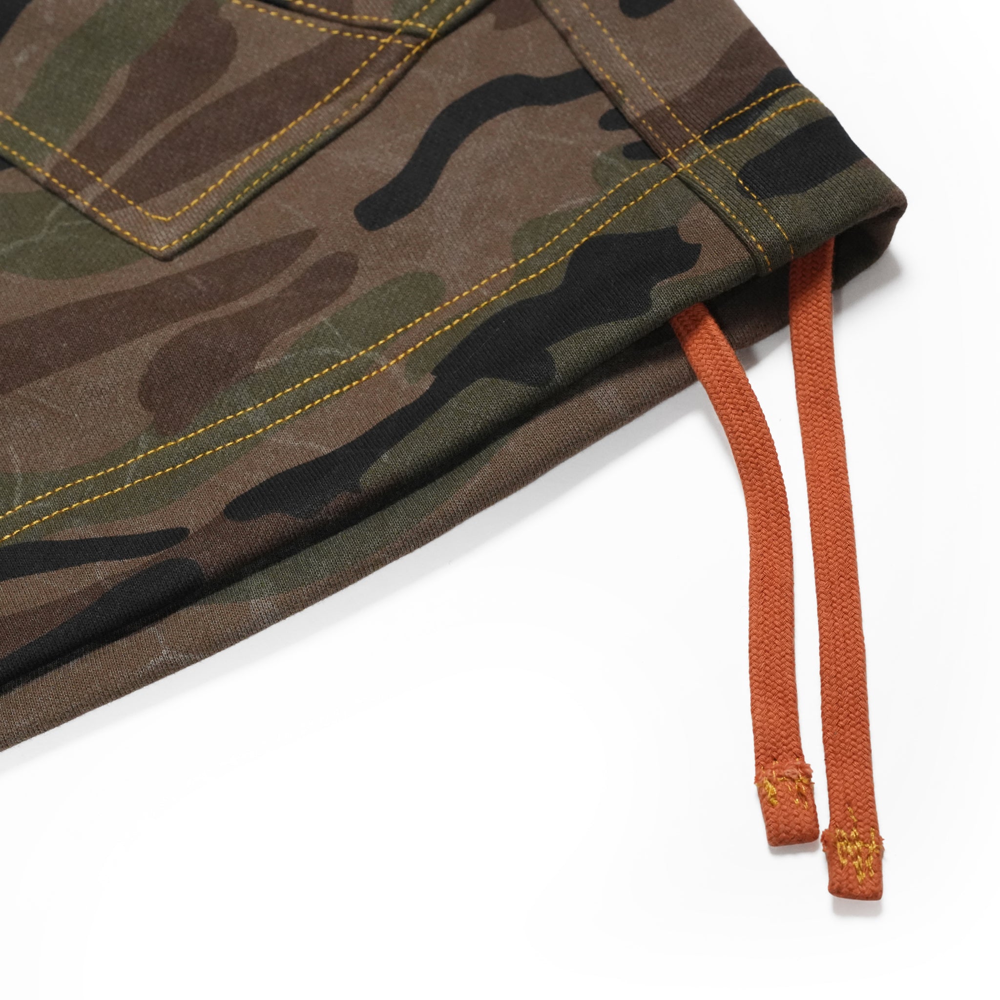 Camo sweat shorts – Washed Camo | PLATEAU STUDIO