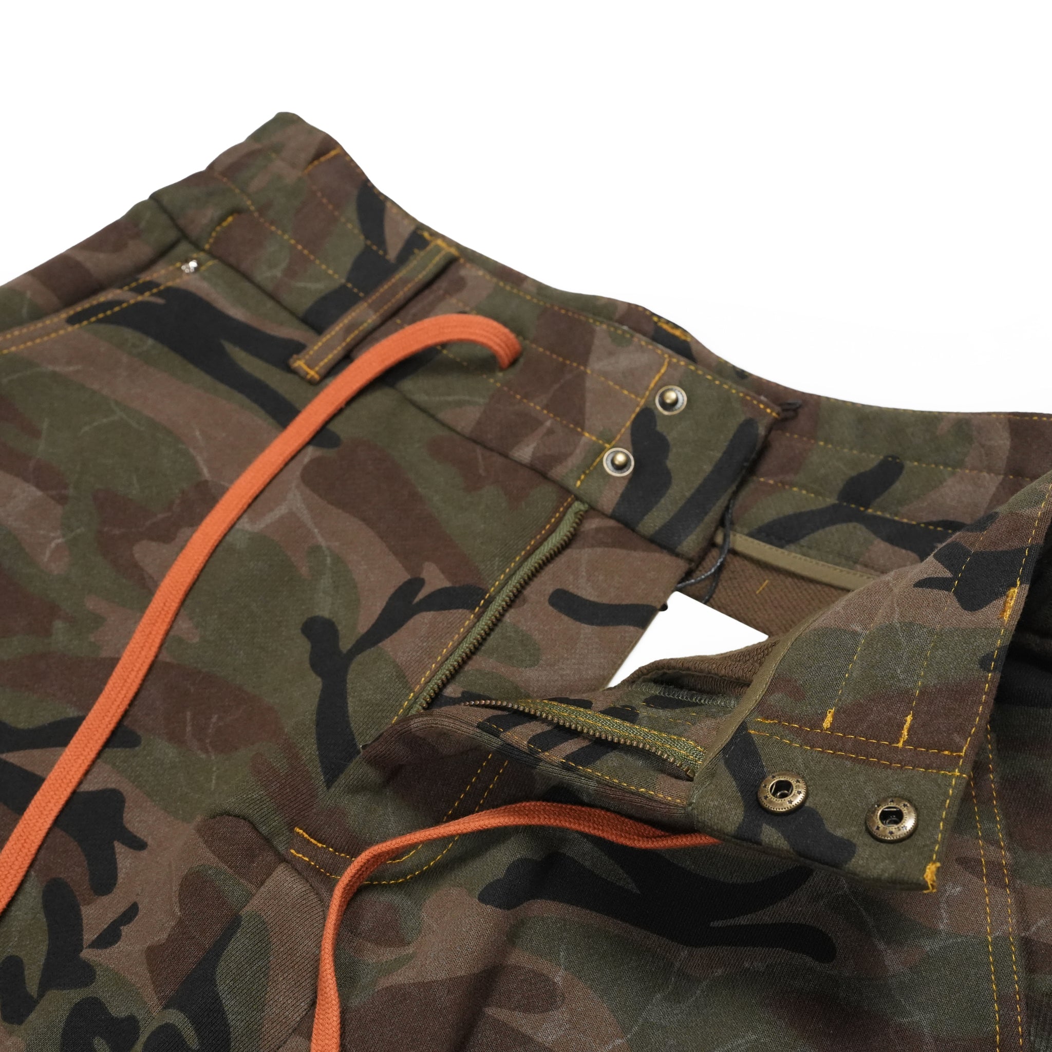 Camo sweat shorts – Washed Camo | PLATEAU STUDIO