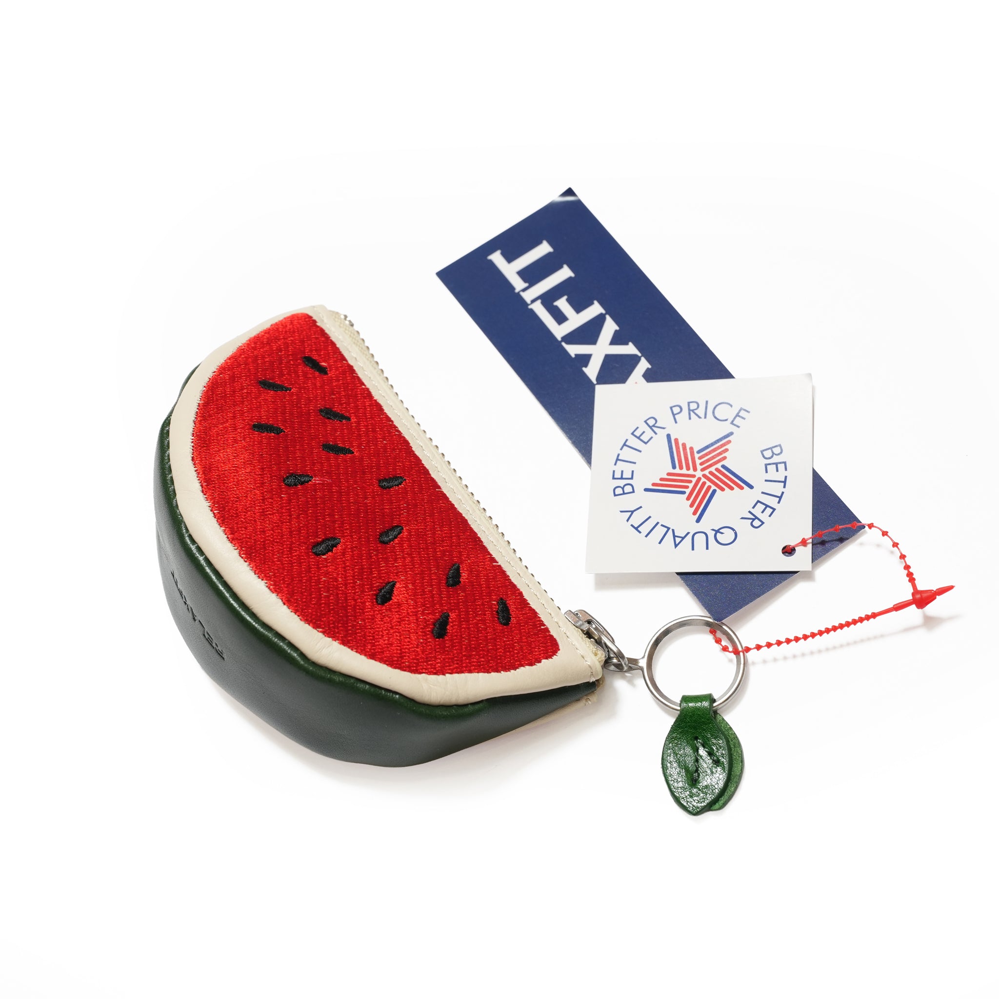 №93  [watermelon] ジップポーチ型KeyHolder  | RELAX FIT