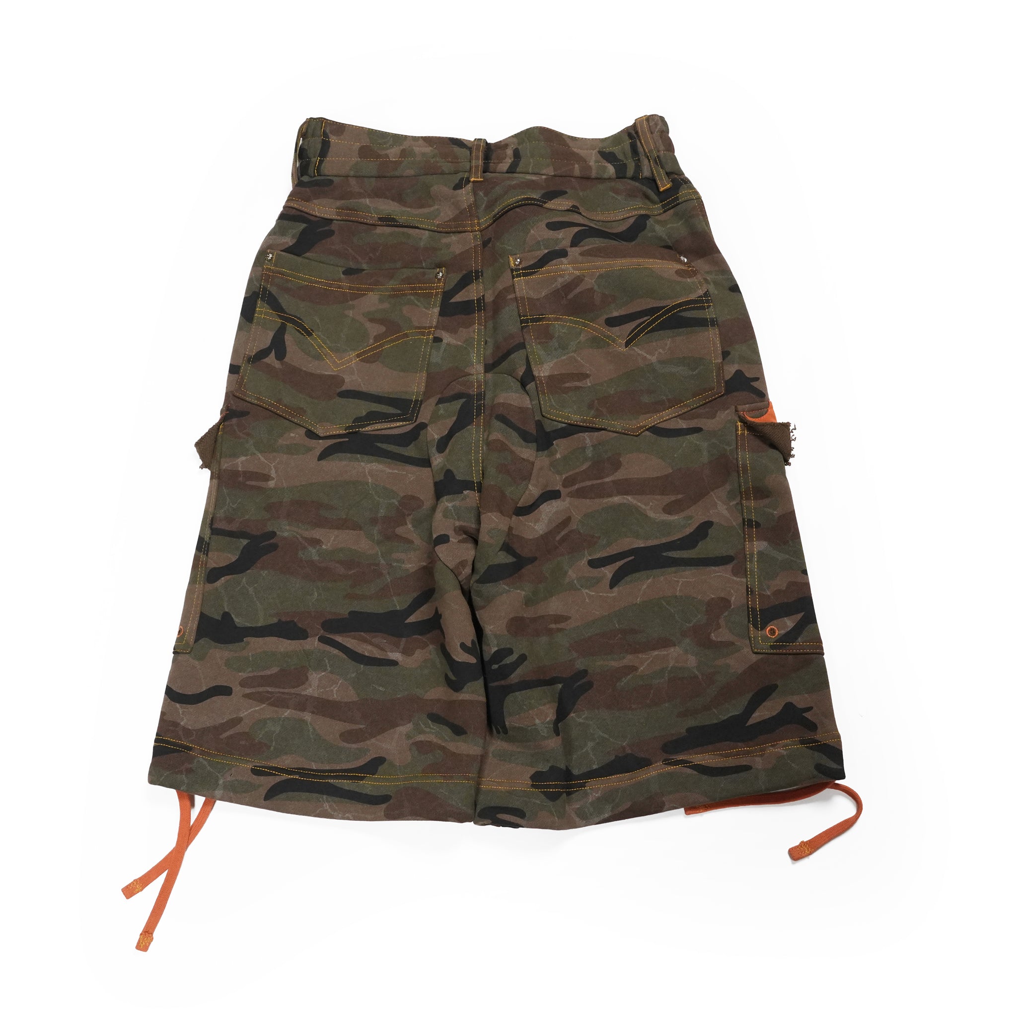 Camo sweat shorts – Washed Camo | PLATEAU STUDIO