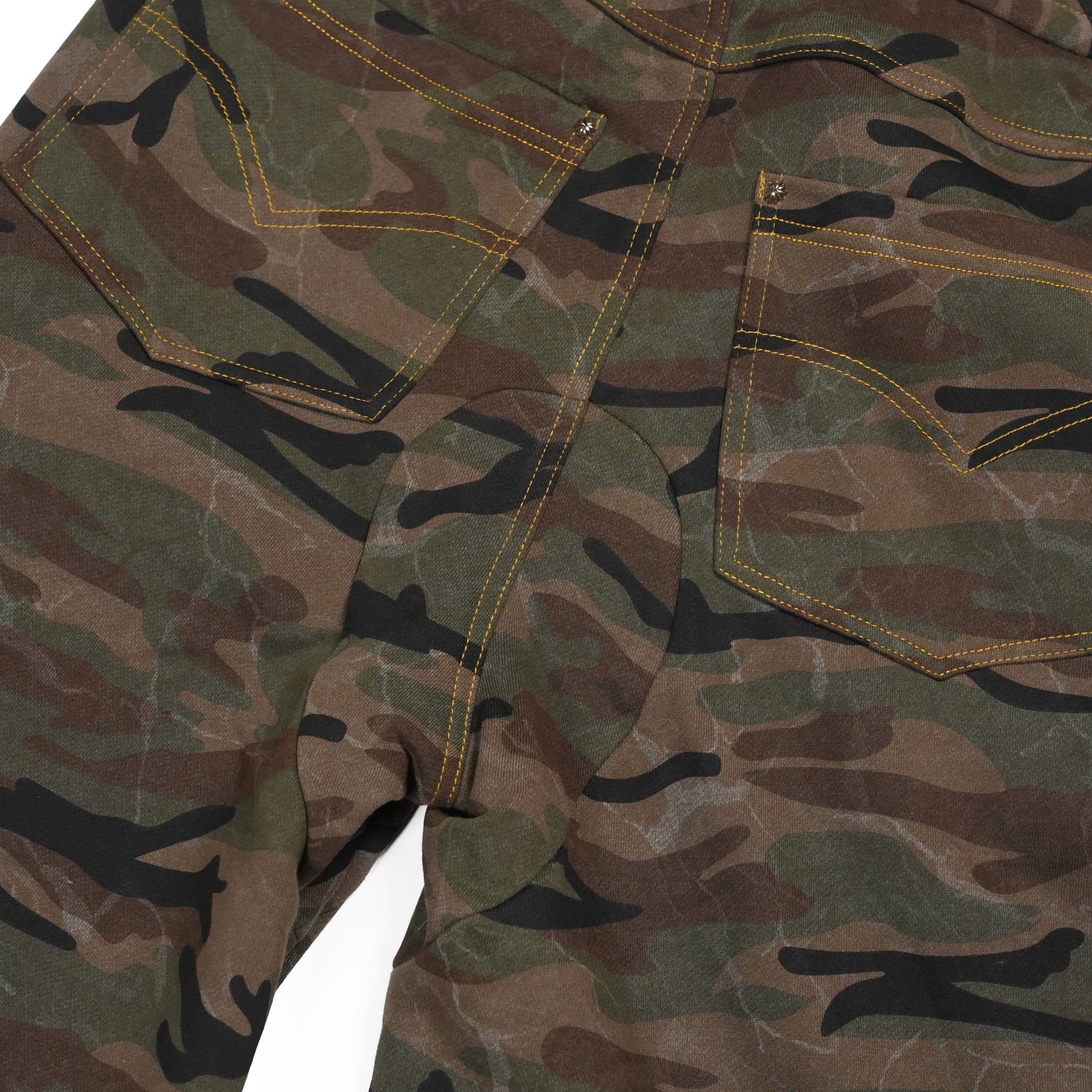Camo sweat shorts – Washed Camo | PLATEAU STUDIO