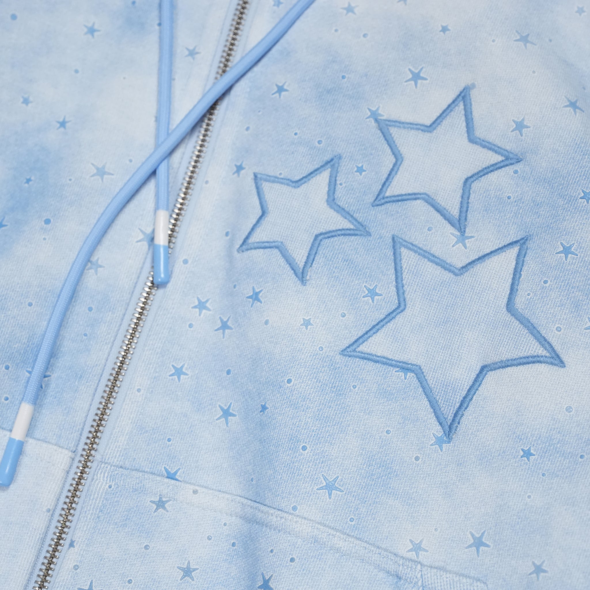Star zip-up – Sky Blue | PLATEAU STUDIO
