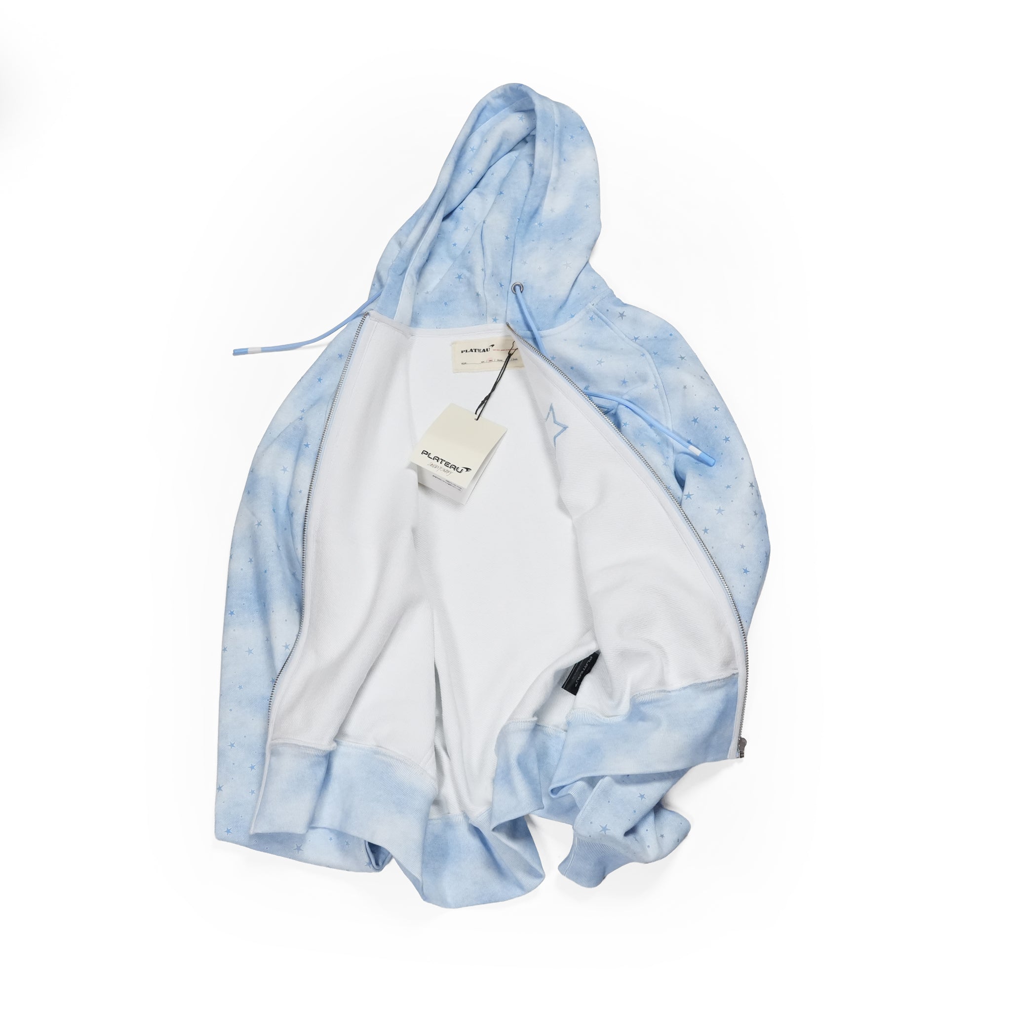 Star zip-up – Sky Blue | PLATEAU STUDIO