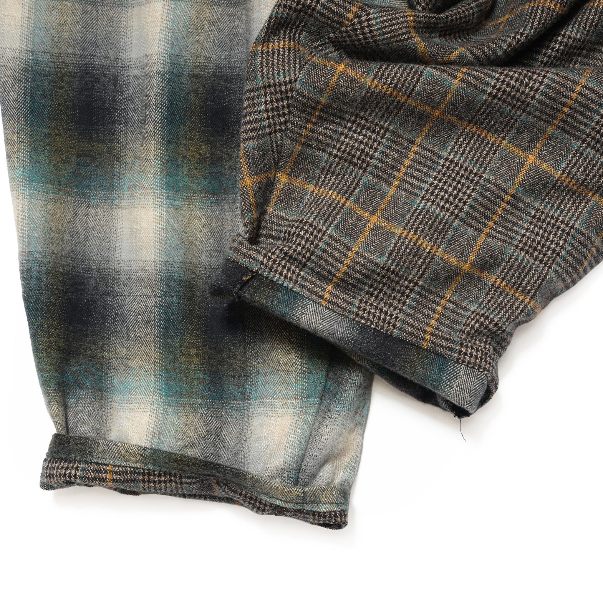 Half flannel check Wide Pants – Grey | STOF