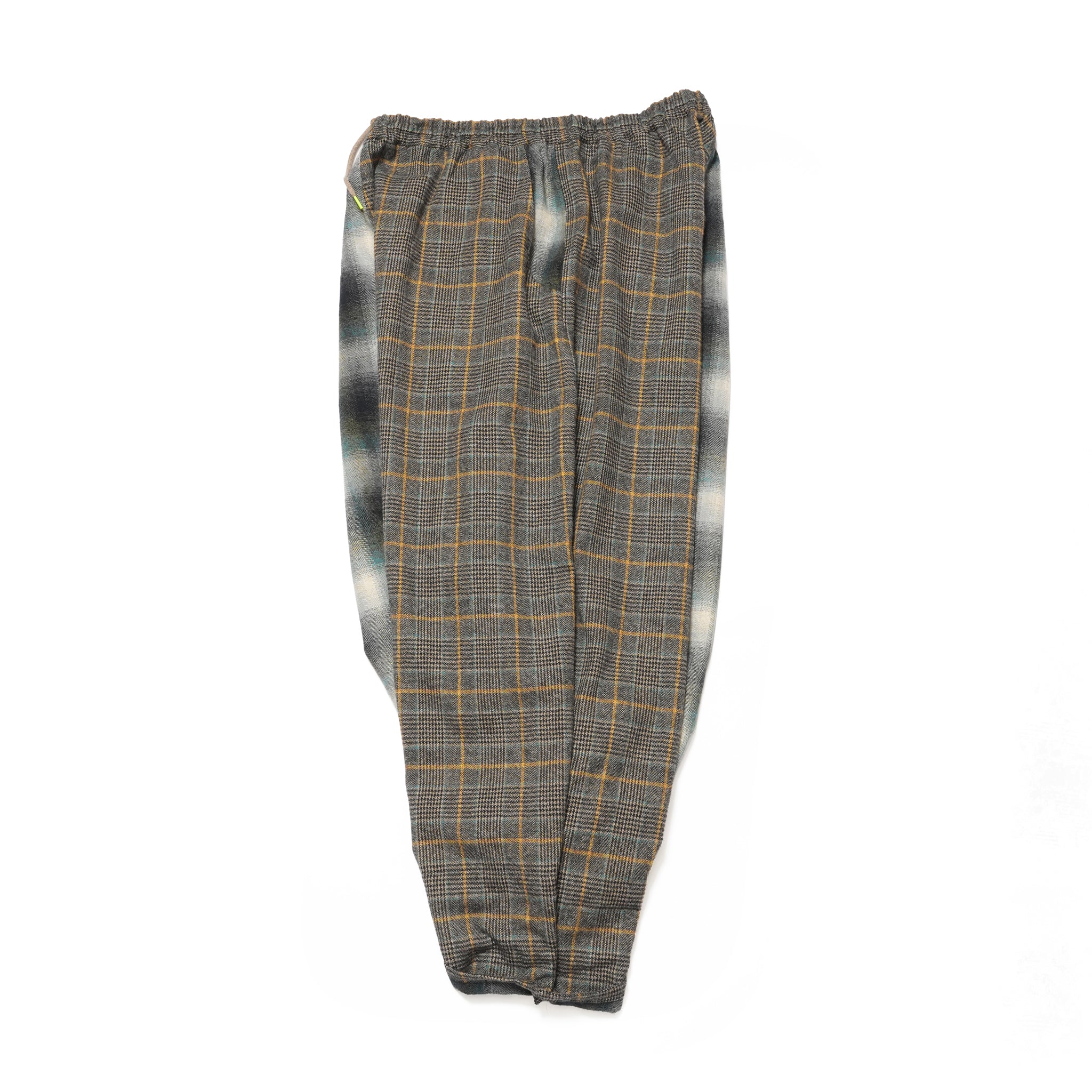 Half flannel check Wide Pants – Grey | STOF