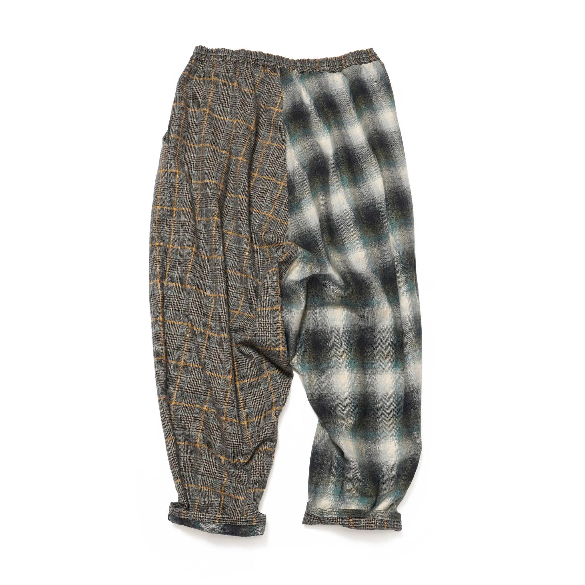 Half flannel check Wide Pants – Grey | STOF