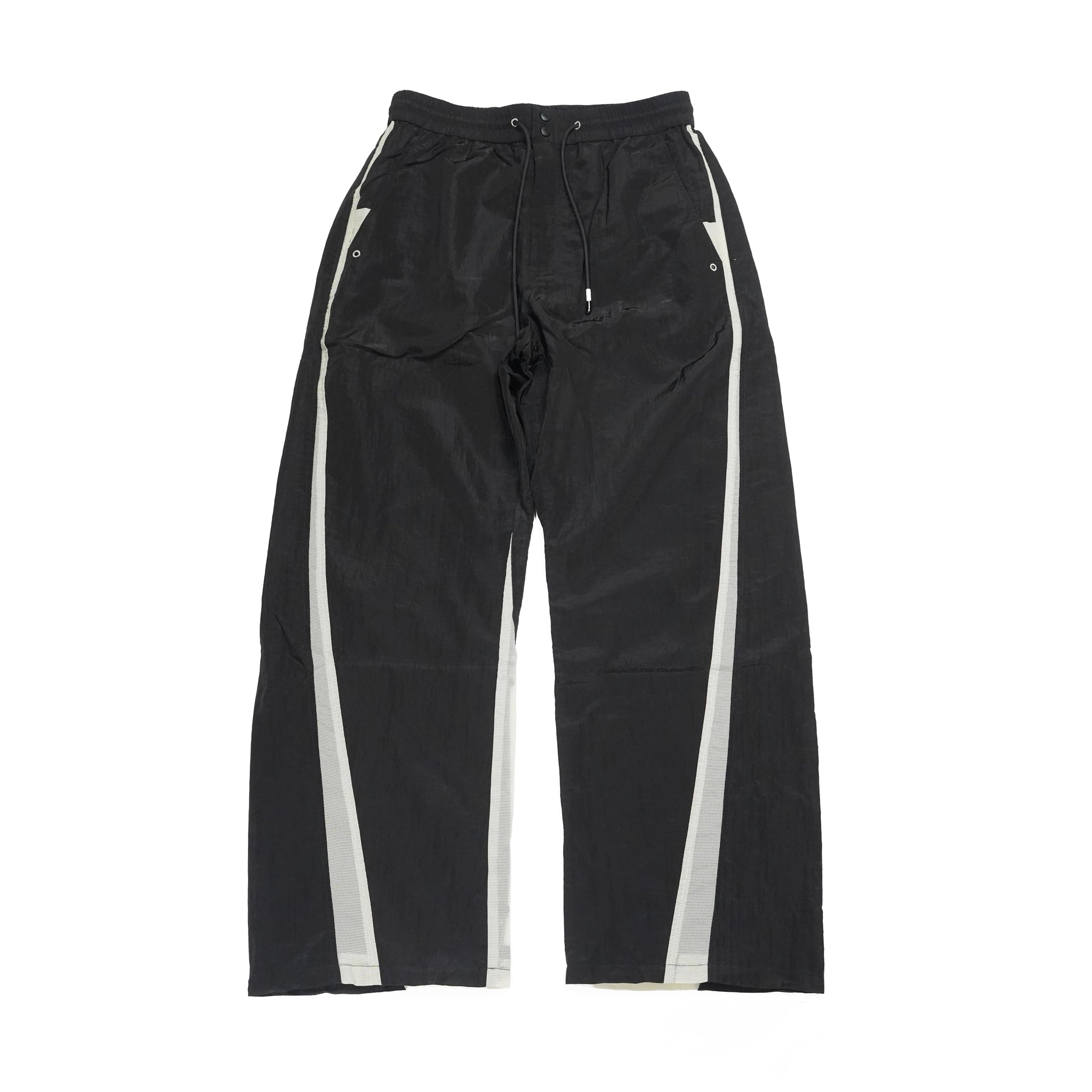 Curvy nylon pants | Color_Black | No_PLA26SSP07-3_Black【PLATEAU STUDIO_プラトー スタジオ】