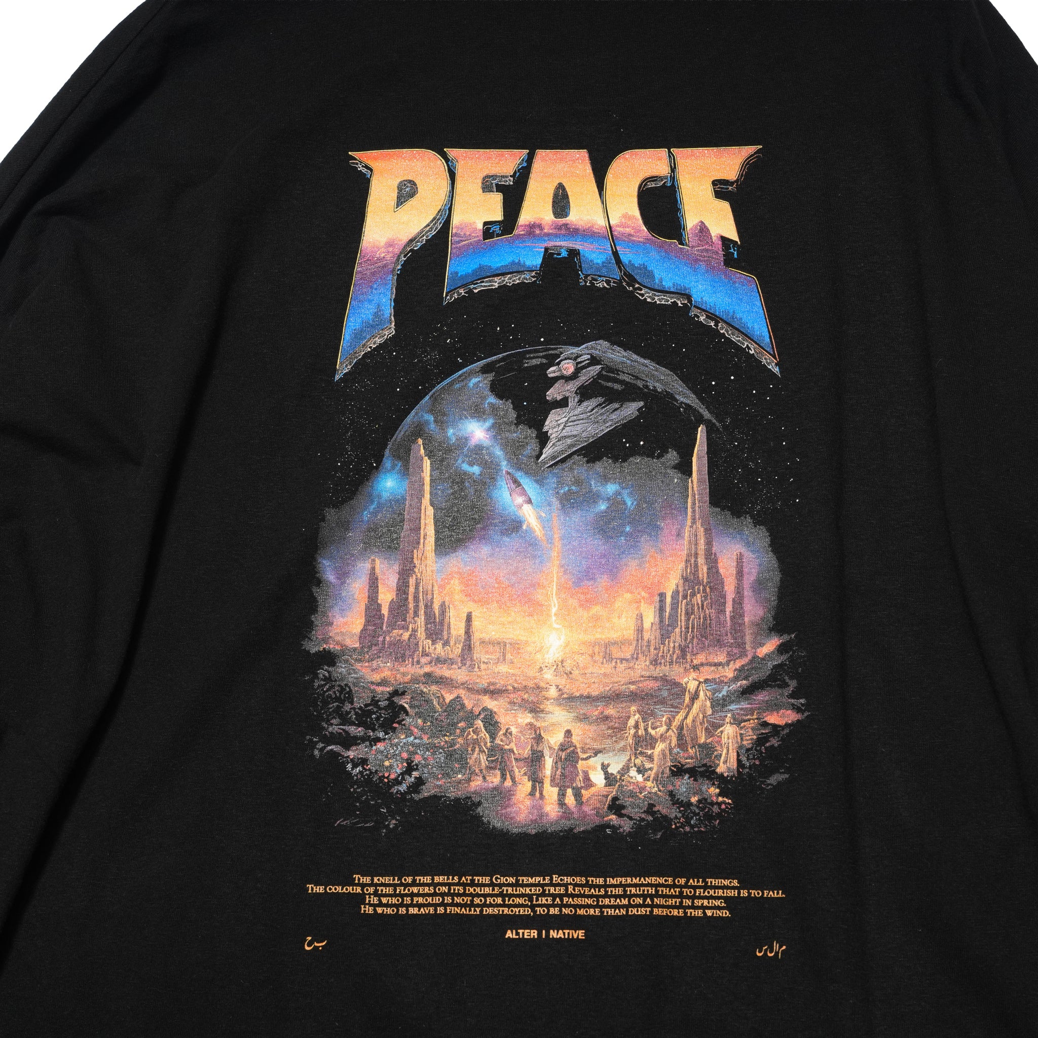 PEACE MAKER L/S Tee – Black | STOF