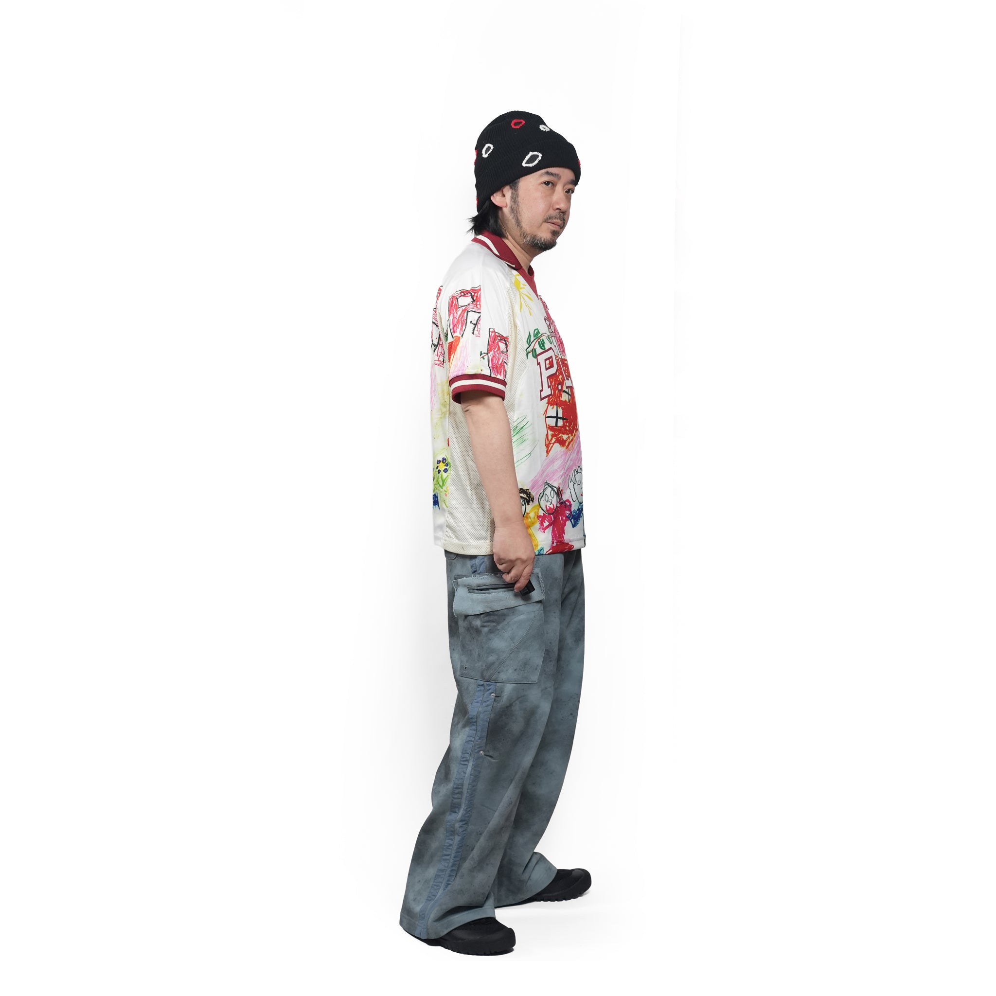Grunge sweat cargo – Blue | PLATEAU STUDIO
