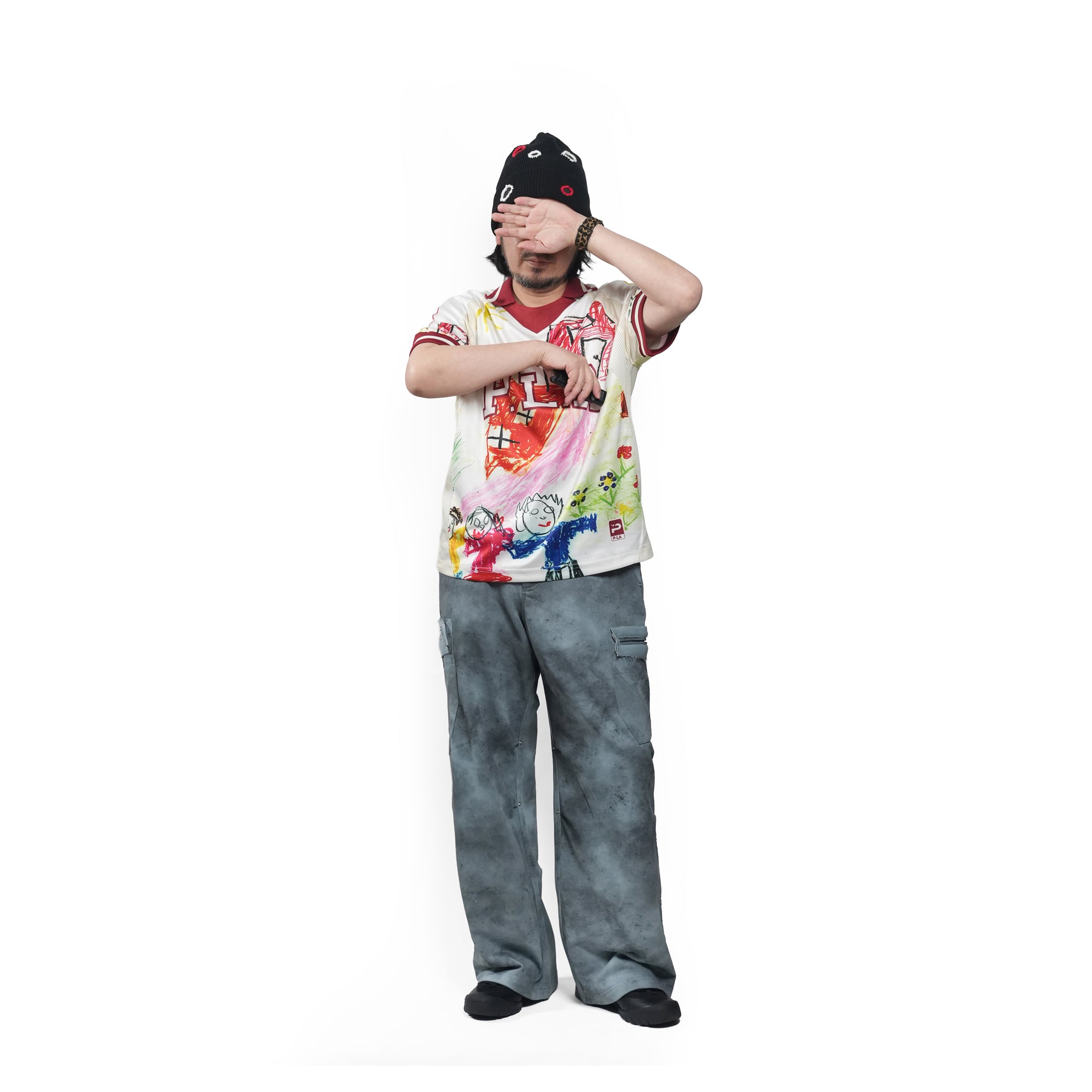 Grunge sweat cargo – Blue | PLATEAU STUDIO
