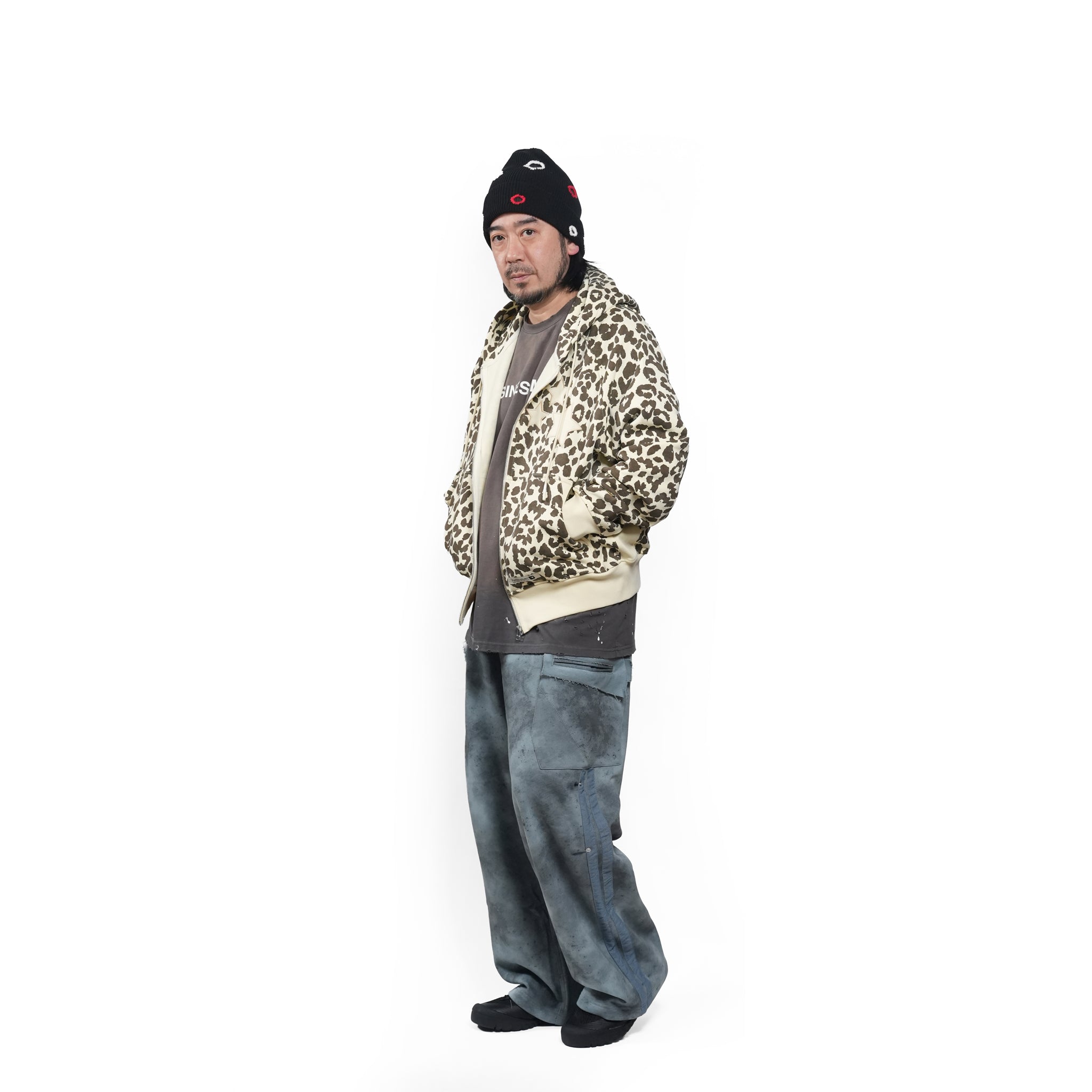 Star zip-up – Leopard | PLATEAU STUDIO