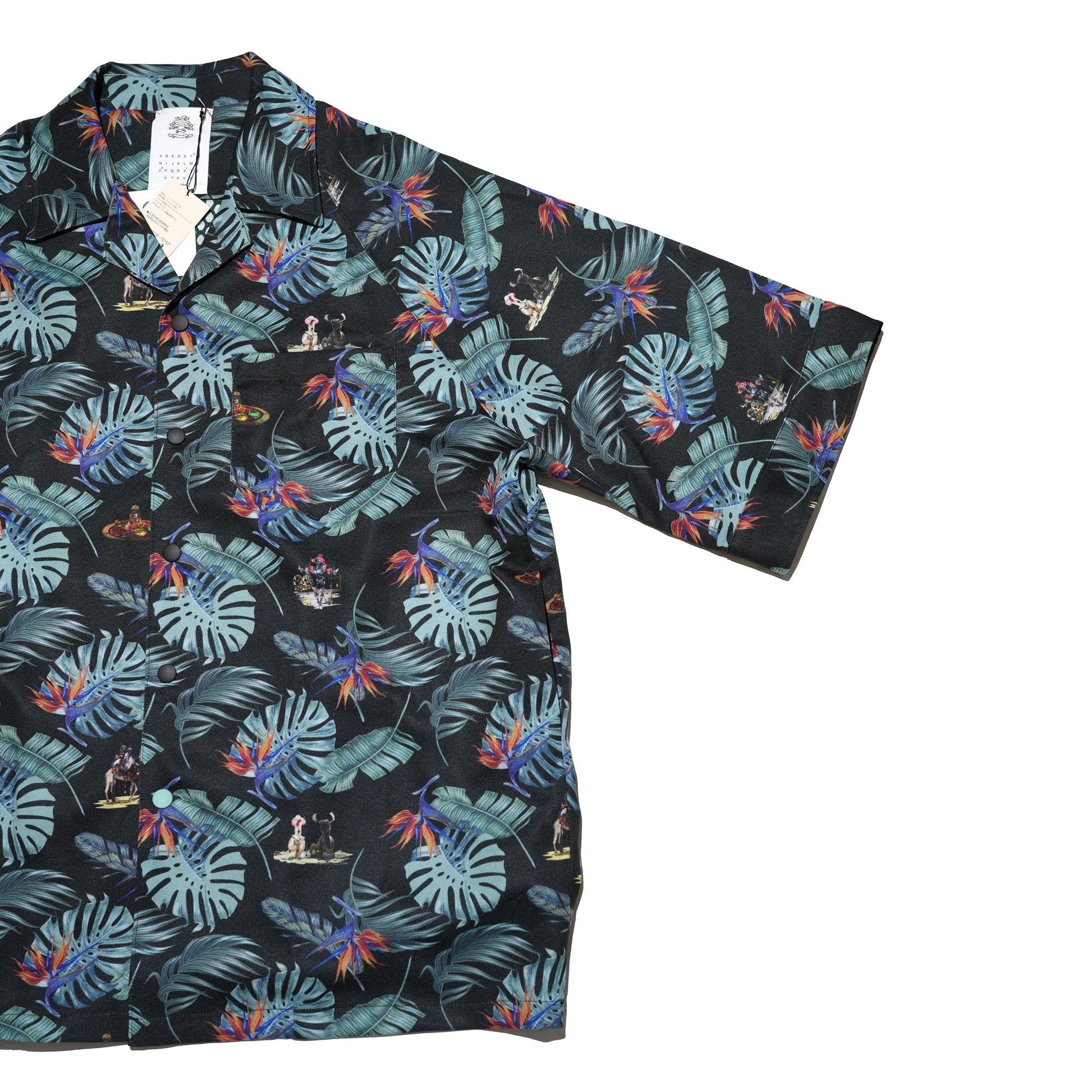 No:SF24SS-06B | Name:Reflax(R) Carnival Aloha Shirt | Color:Black【STOF_ストフ】