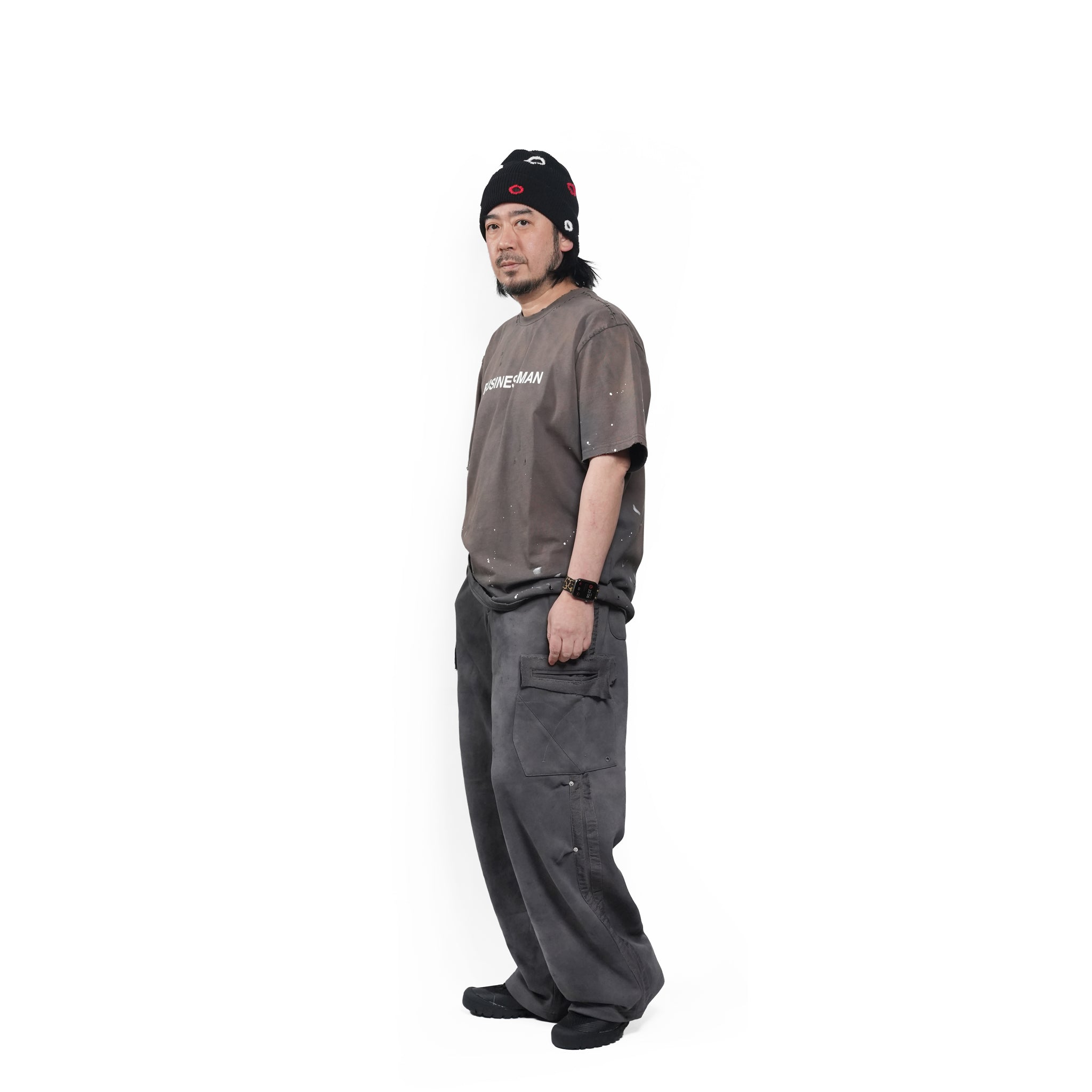 Grunge sweat cargo – Black | PLATEAU STUDIO