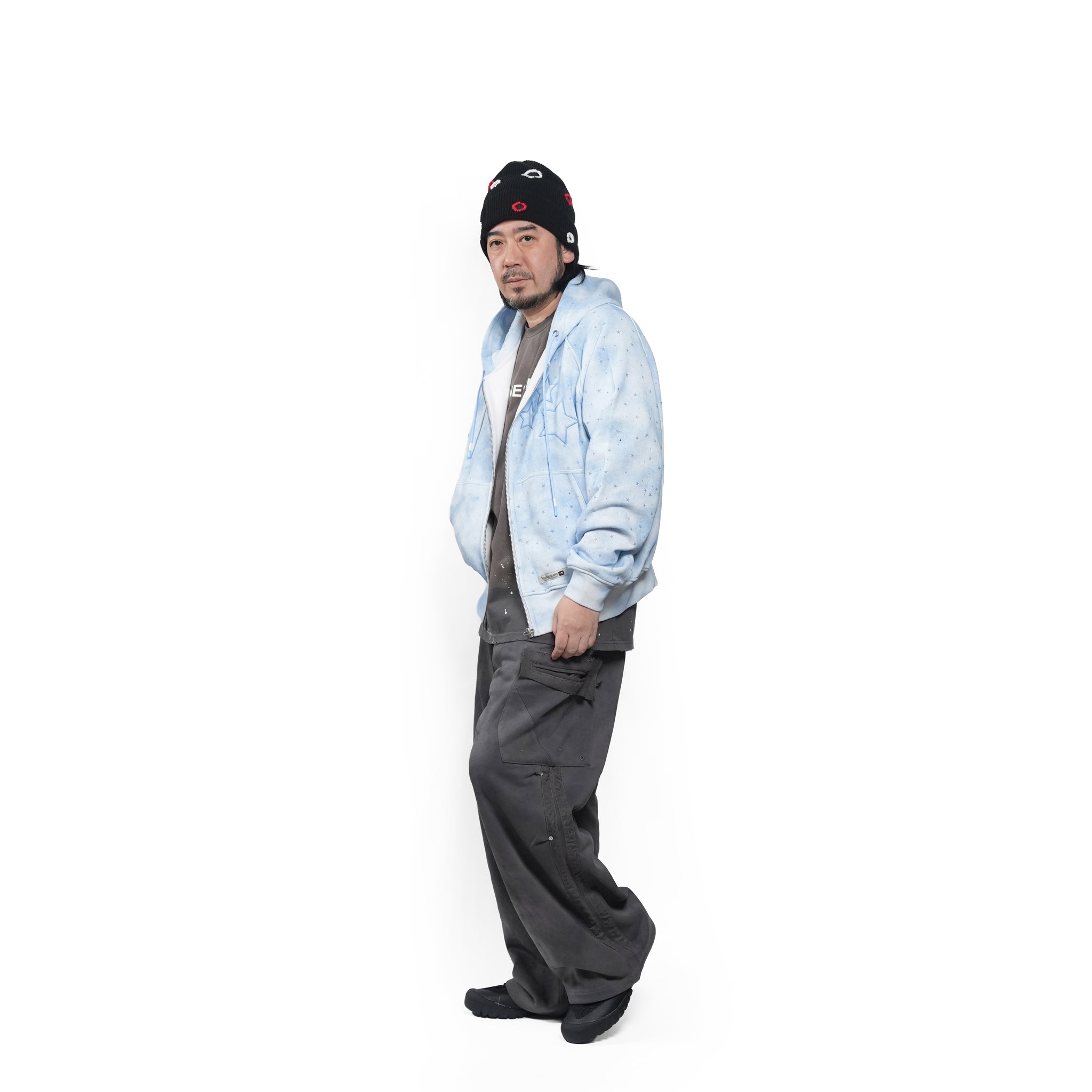 Grunge sweat cargo – Black | PLATEAU STUDIO