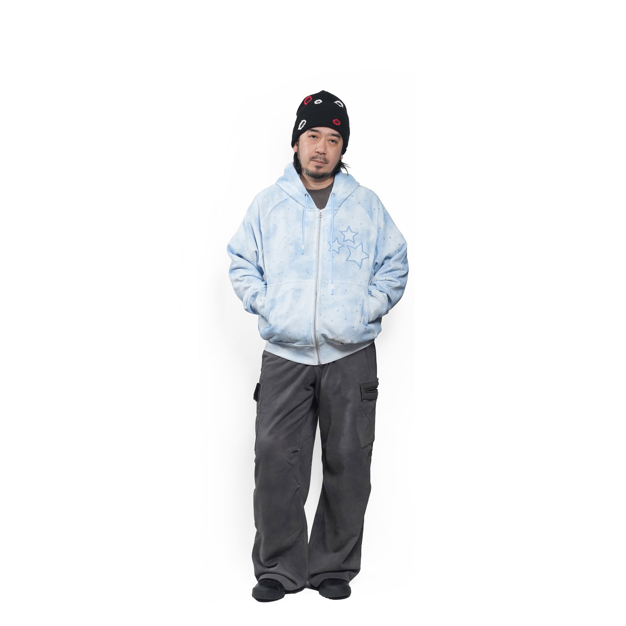 Star zip-up – Sky Blue | PLATEAU STUDIO