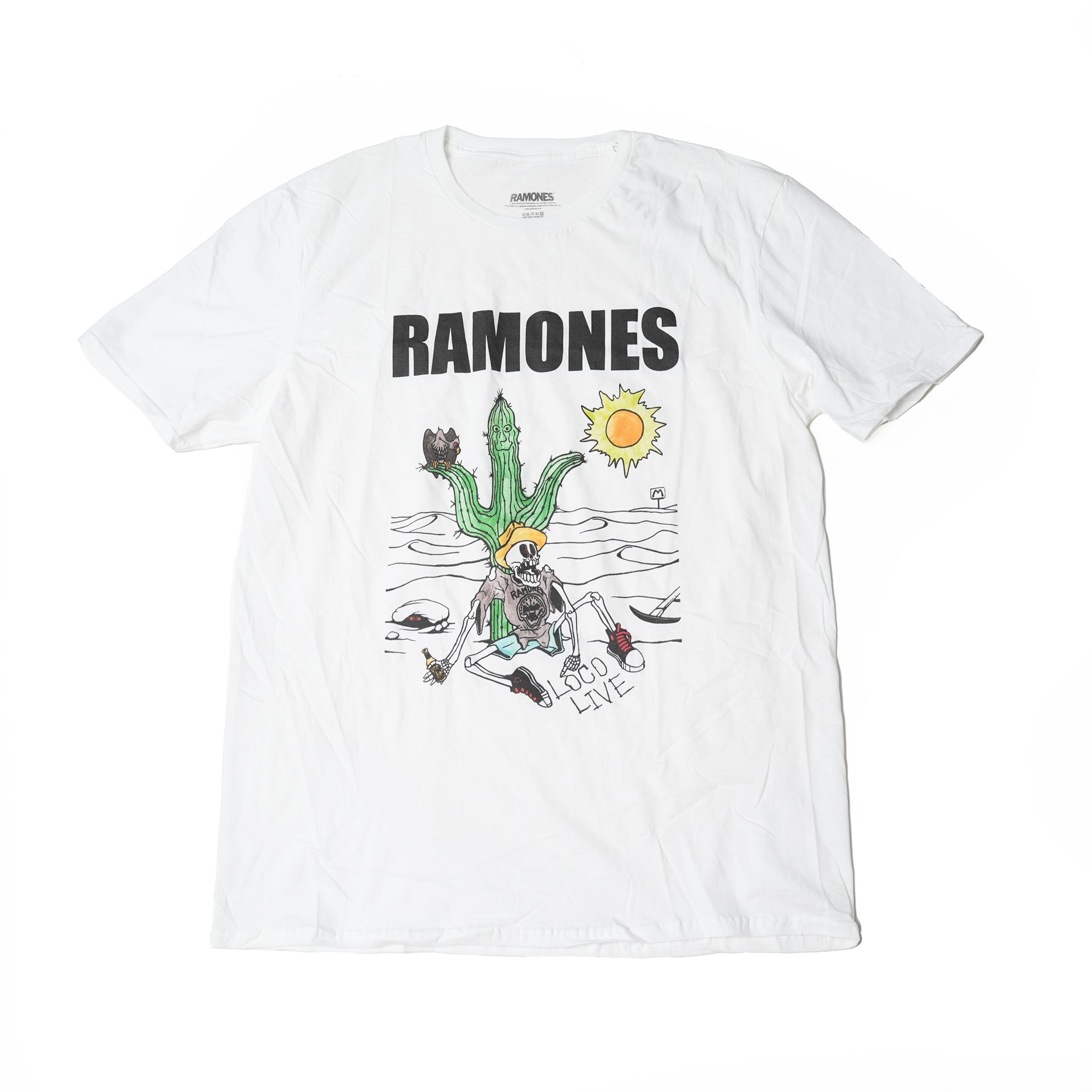 Name:Ramones_Loco Live_Uni_WHT【ROCK OFF】【ネコポス選択可能】