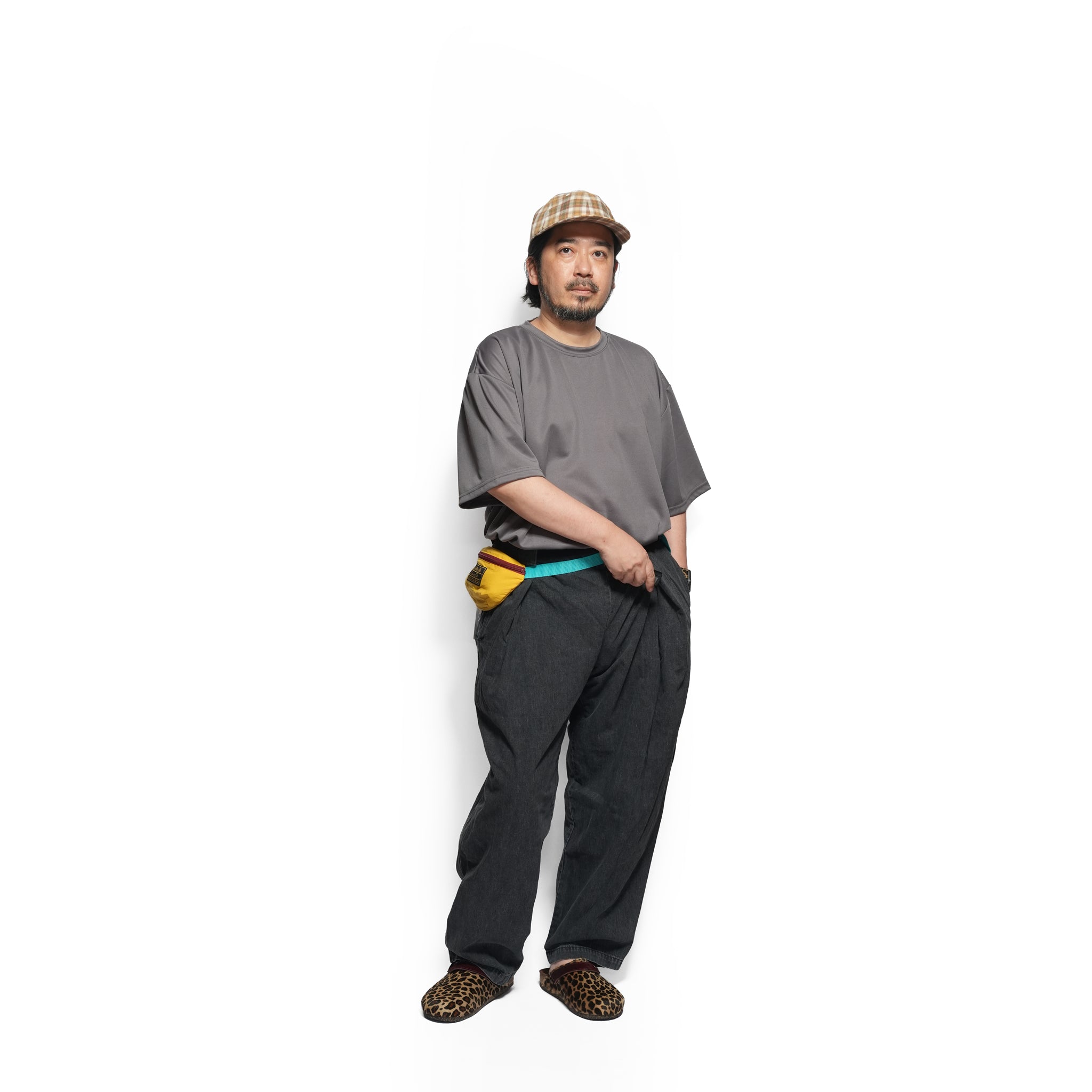 №11　NPID denim Beachslacks – Used wash Black  | RELAX FIT