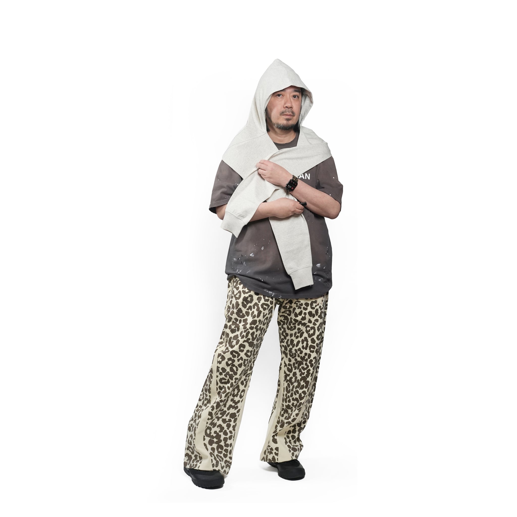 Hood scarf – Light Grey | PLA26SSAC05-1_Light Grey | PLATEAU STUDIO