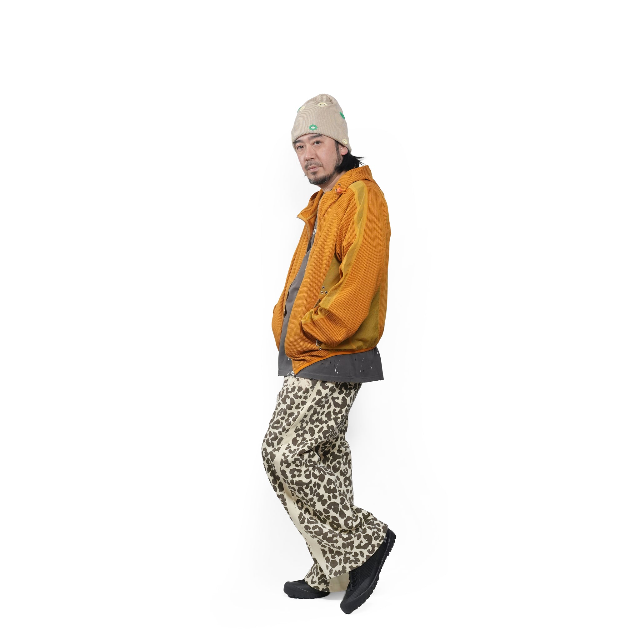 Waffle runner jacket | Color_Orange | No_PLA26SSJ07-2_Orange【PLATEAU STUDIO_プラトー スタジオ】