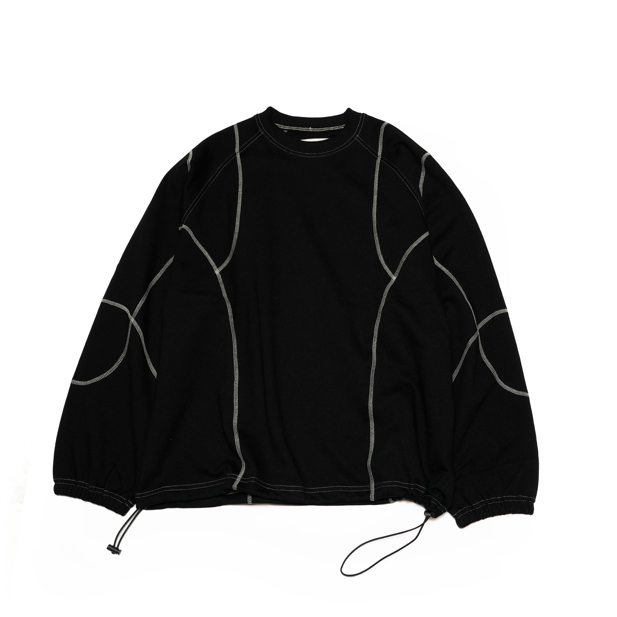 Bicolor Symmetry Game Stitch Design Sweatshirt | Color:Black【APHLOTUS_アプロタス】 | 217617_100_black