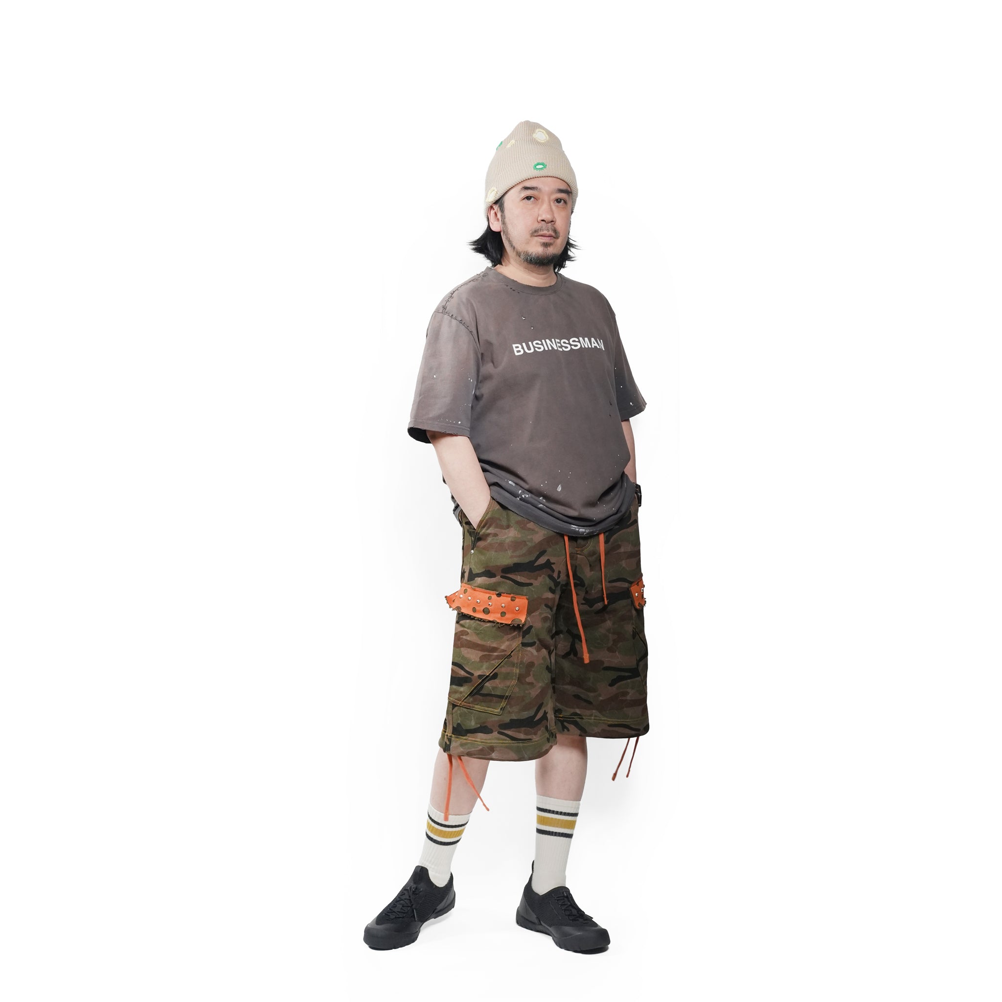 Camo sweat shorts | Color_Washed Camo | No_PLA26SSP01_Washed Camo【PLATEAU STUDIO_プラトー スタジオ】