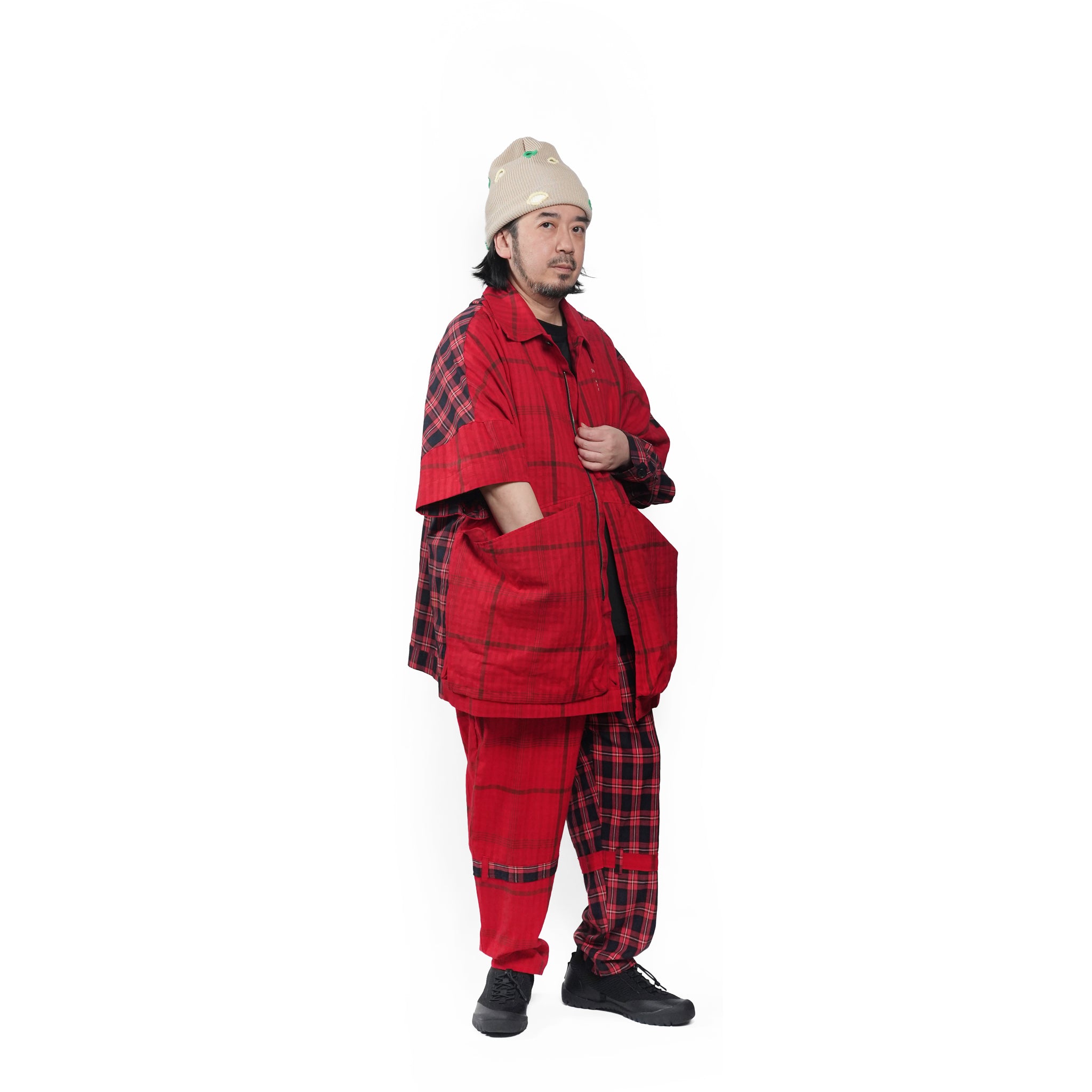 TRIBE EMBROI CHANGE JACKET– Red | STOF