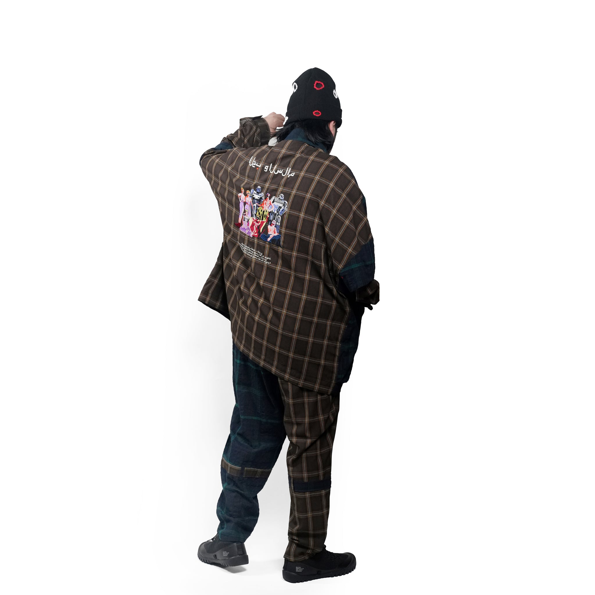 MIX CHECK BONTAGE PANTS– Black | STOF