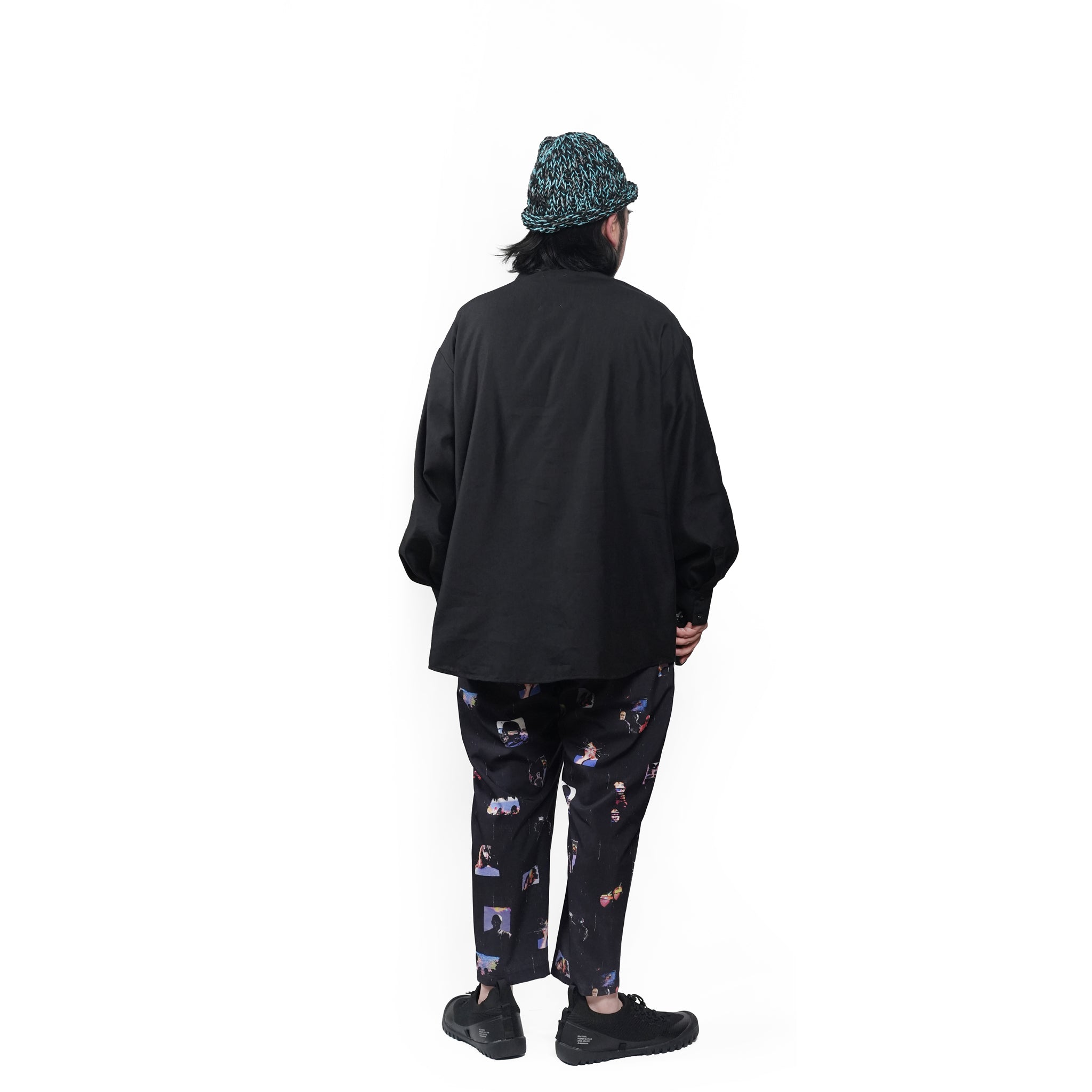 PEDESTRIAN STAND COLLAR SHIRT– Black | STOF