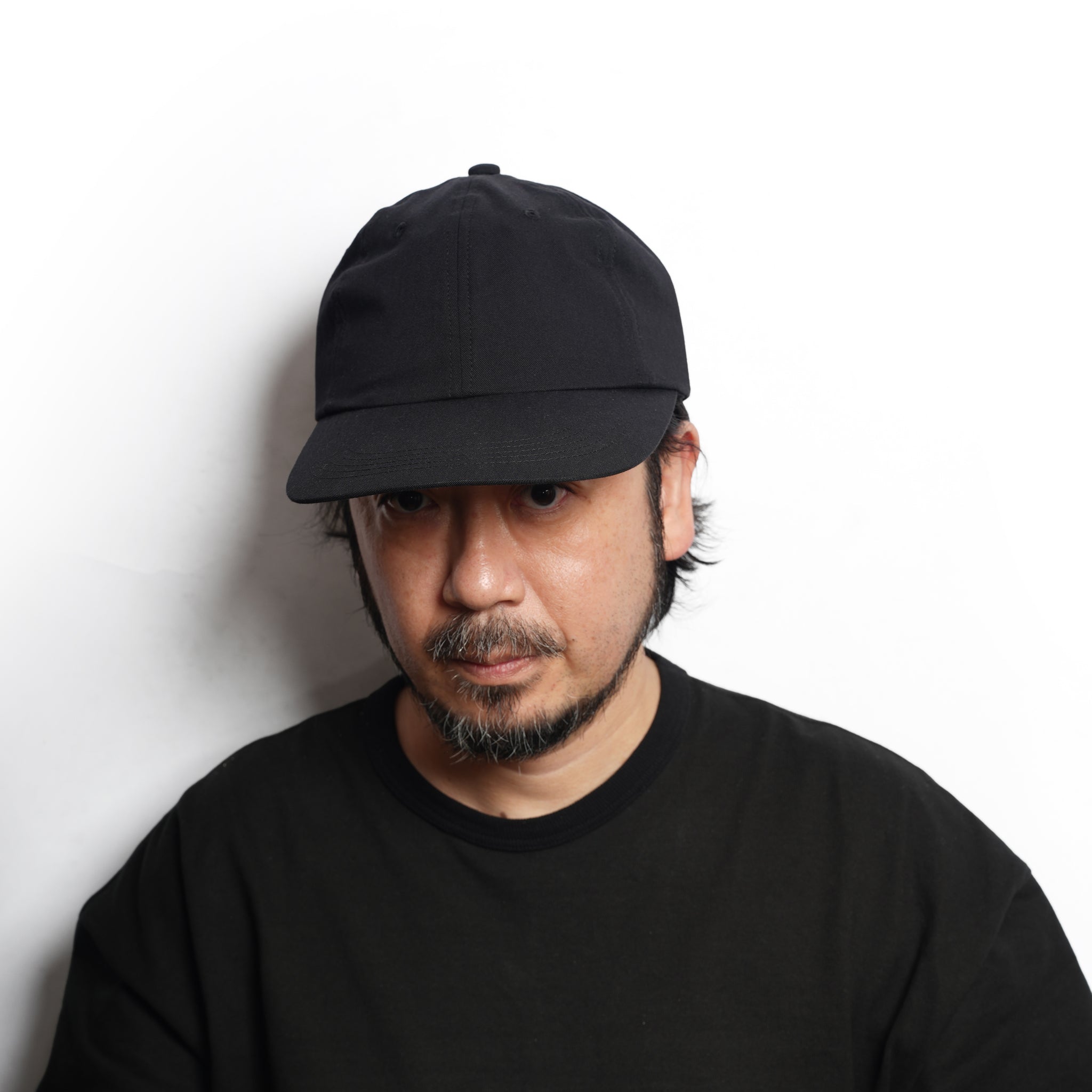 6 PANEL LONG BRIM CAP – Black(Plane) | SHARE THE FANTASY