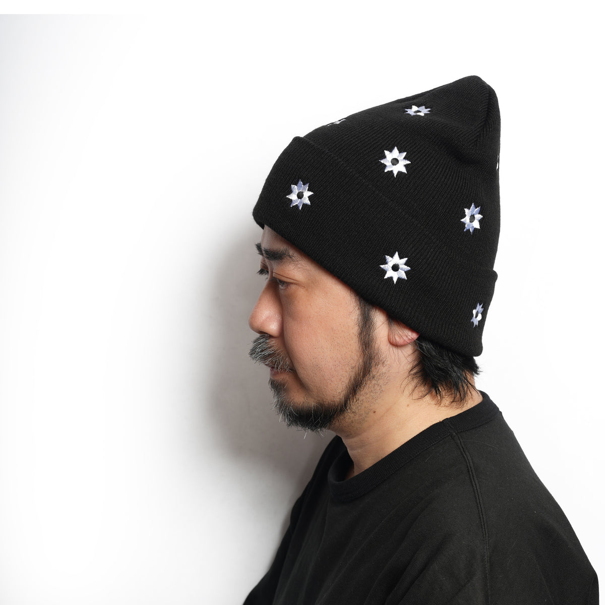 Flower Basic beanie – Black | NICK GEAR