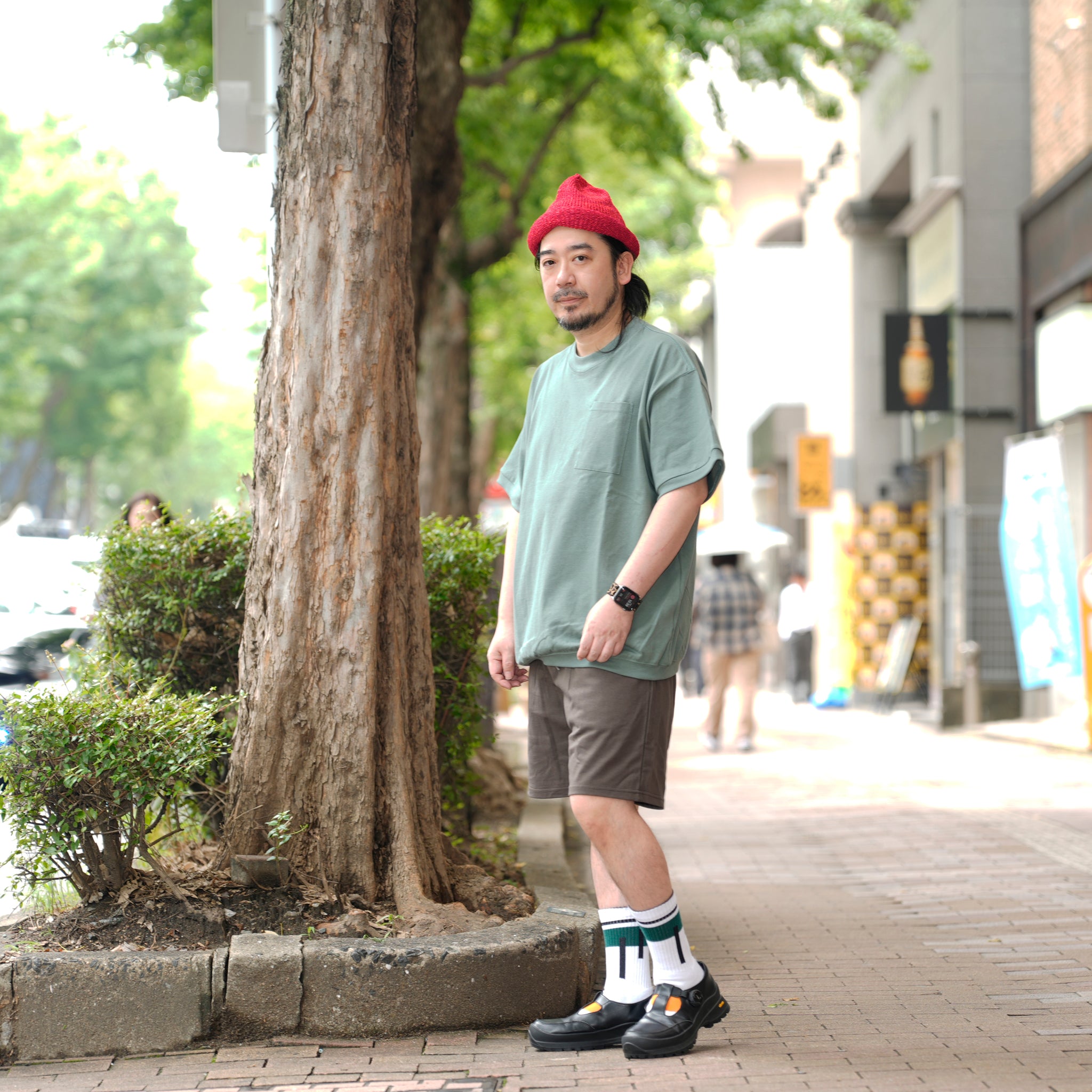 RELAX FIT №125 [ Relax shorts ] | Col_Charcoal Gray / Graysh Blue【RELAX FIT_リラックスフィット】