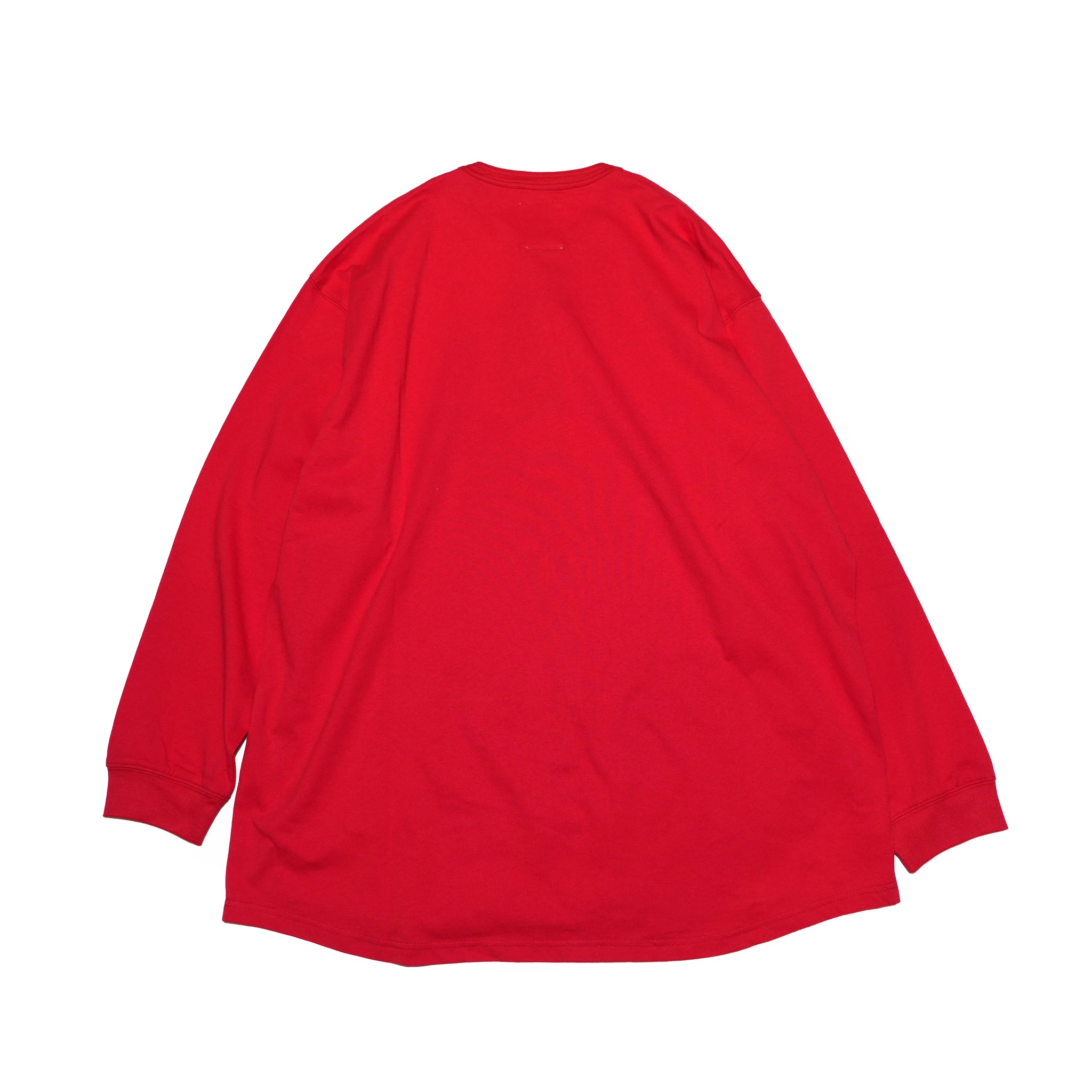 Hem Round Henley Neck LS Cut and Sew | Color:Red【APHLOTUS_アプロタス】 | 217648_180_red