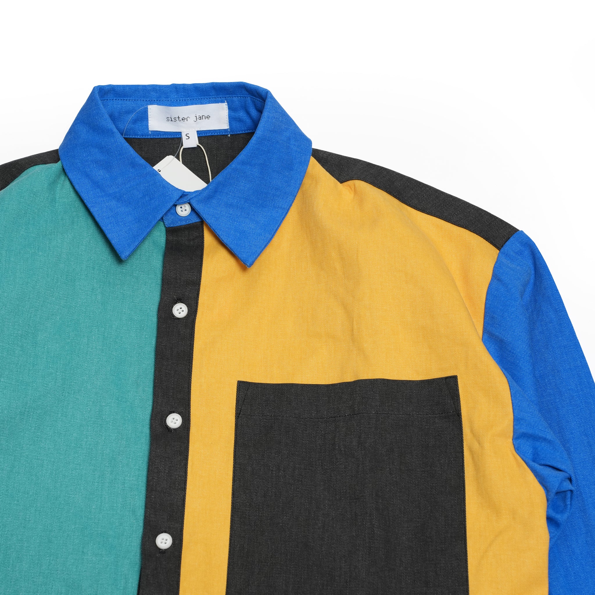 Fresco Colour Block Shirt | SISTER JANE