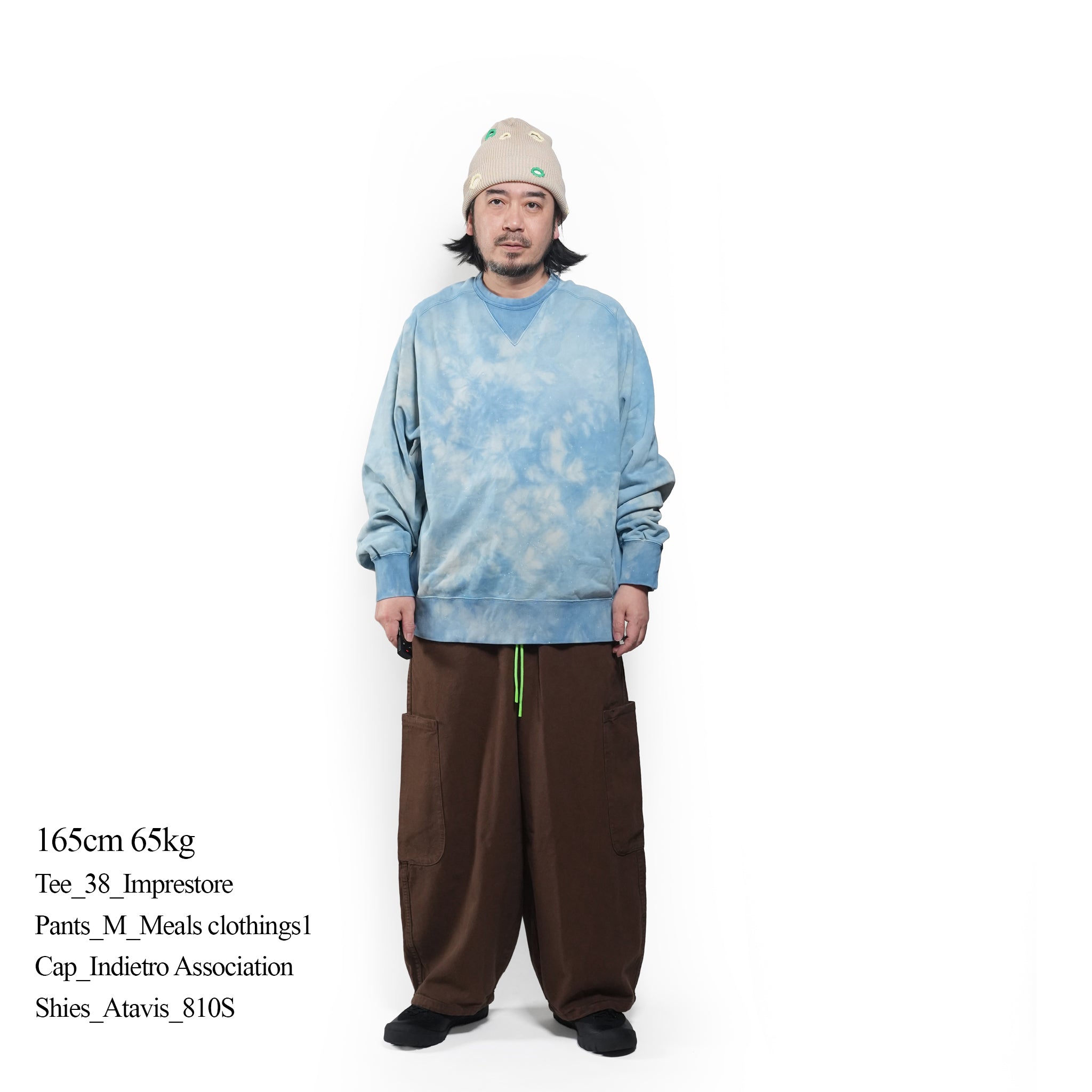 Freedom sweat – Martha-Tie-dye (Sax) | IMPRESTORE