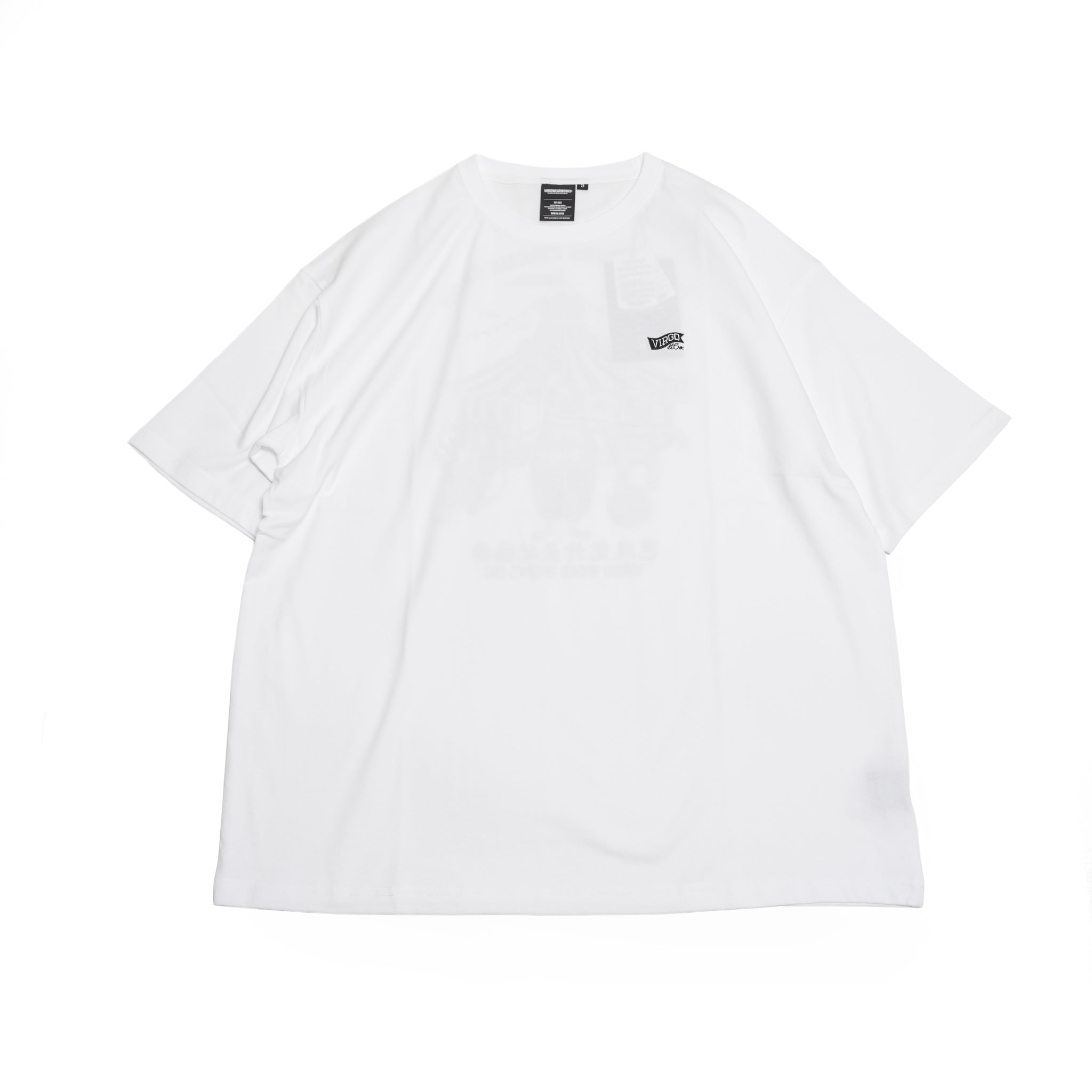VGW Circus Wide Tee – White | VIRGOwearworks