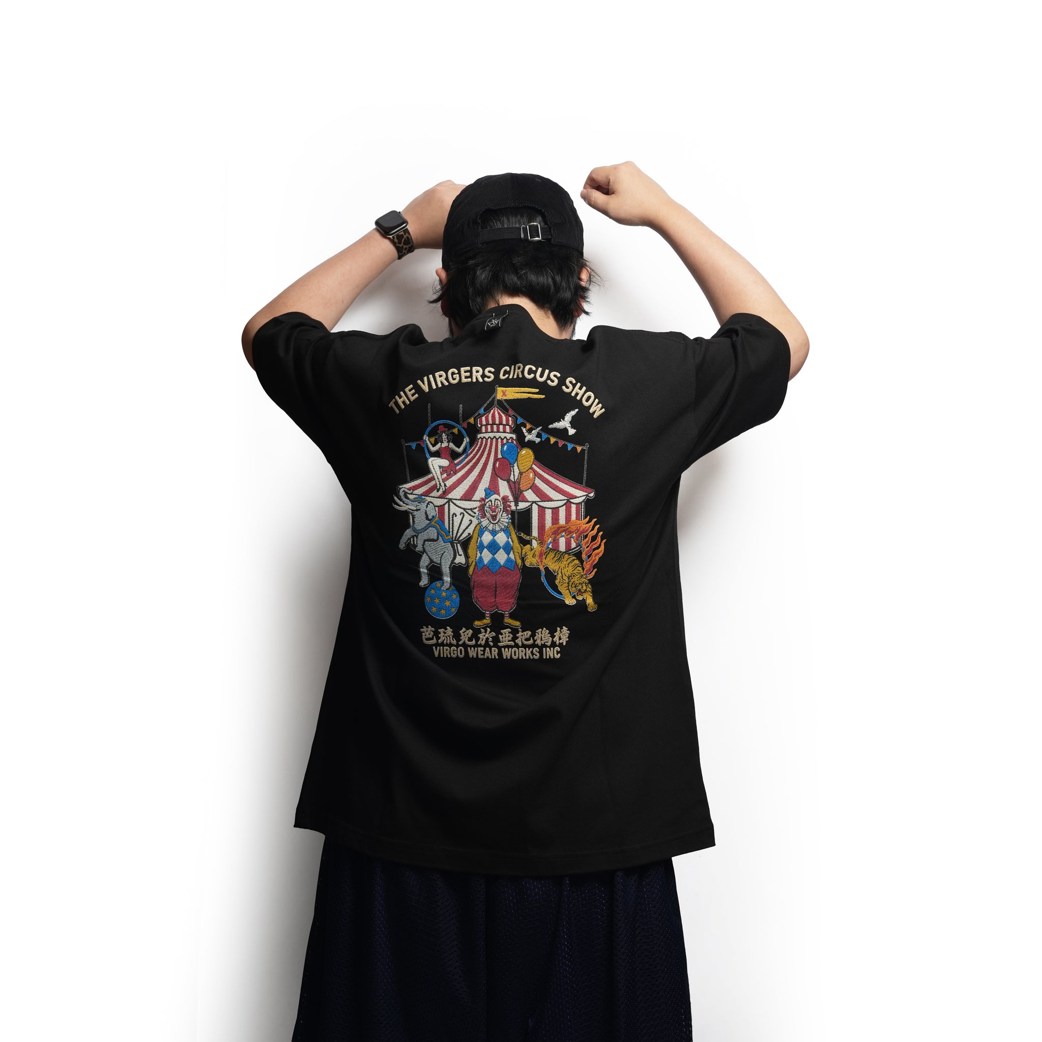 VGW Circus Wide Tee – Black | VIRGOwearworks