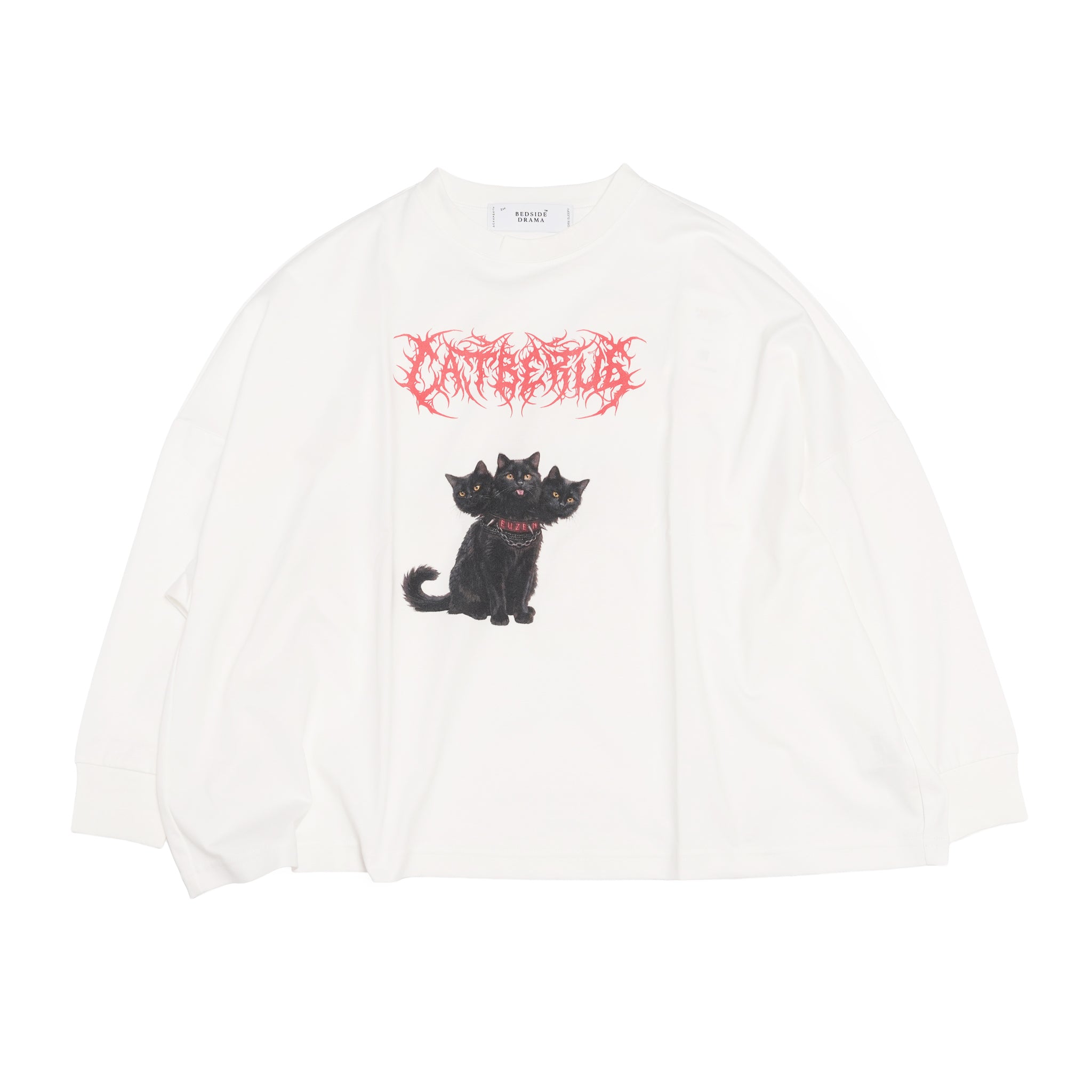 CATBERUS Wide Pullover – White | BEDSIDEDRAMA