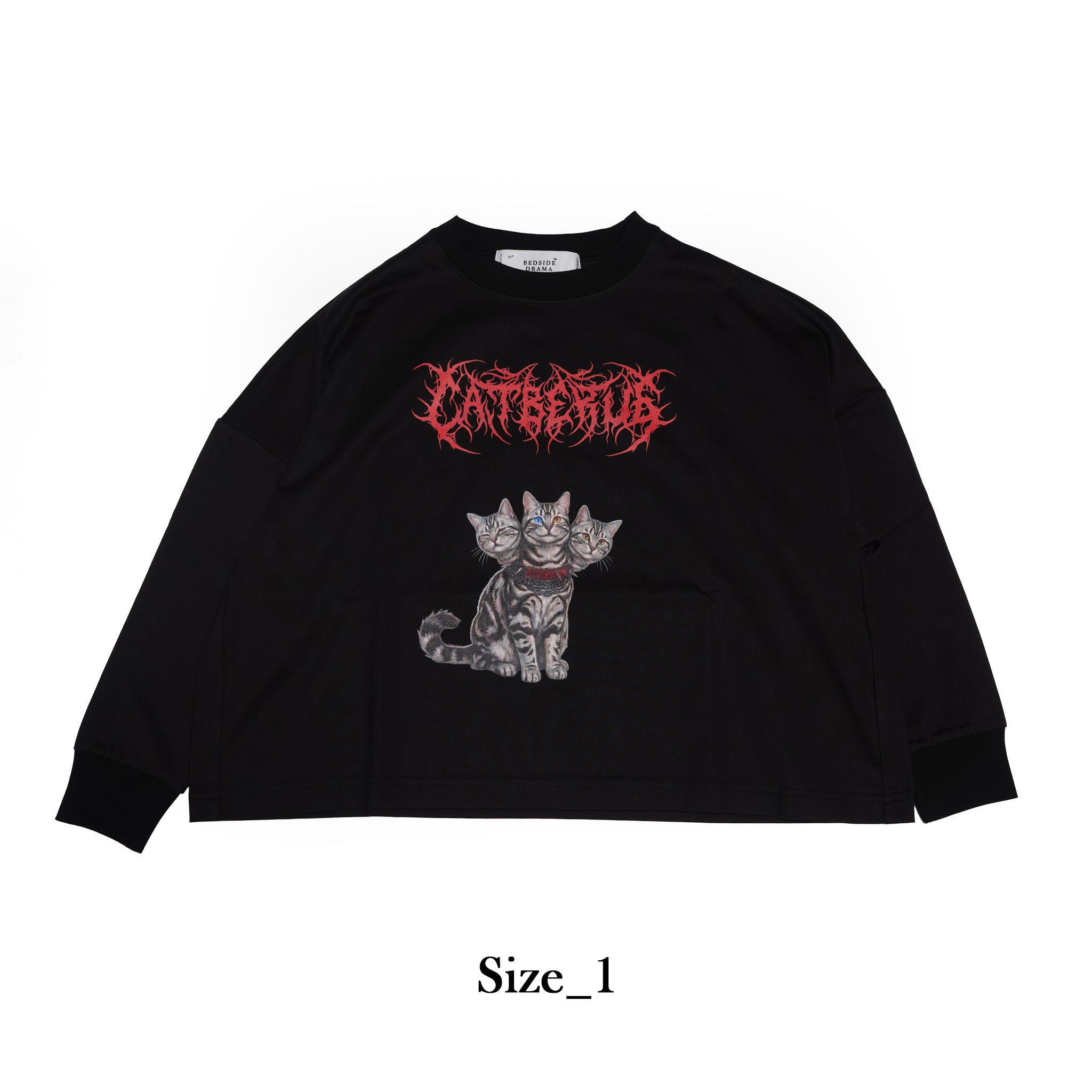 CATBERUS Wide Pullover – Black | BEDSIDEDRAMA