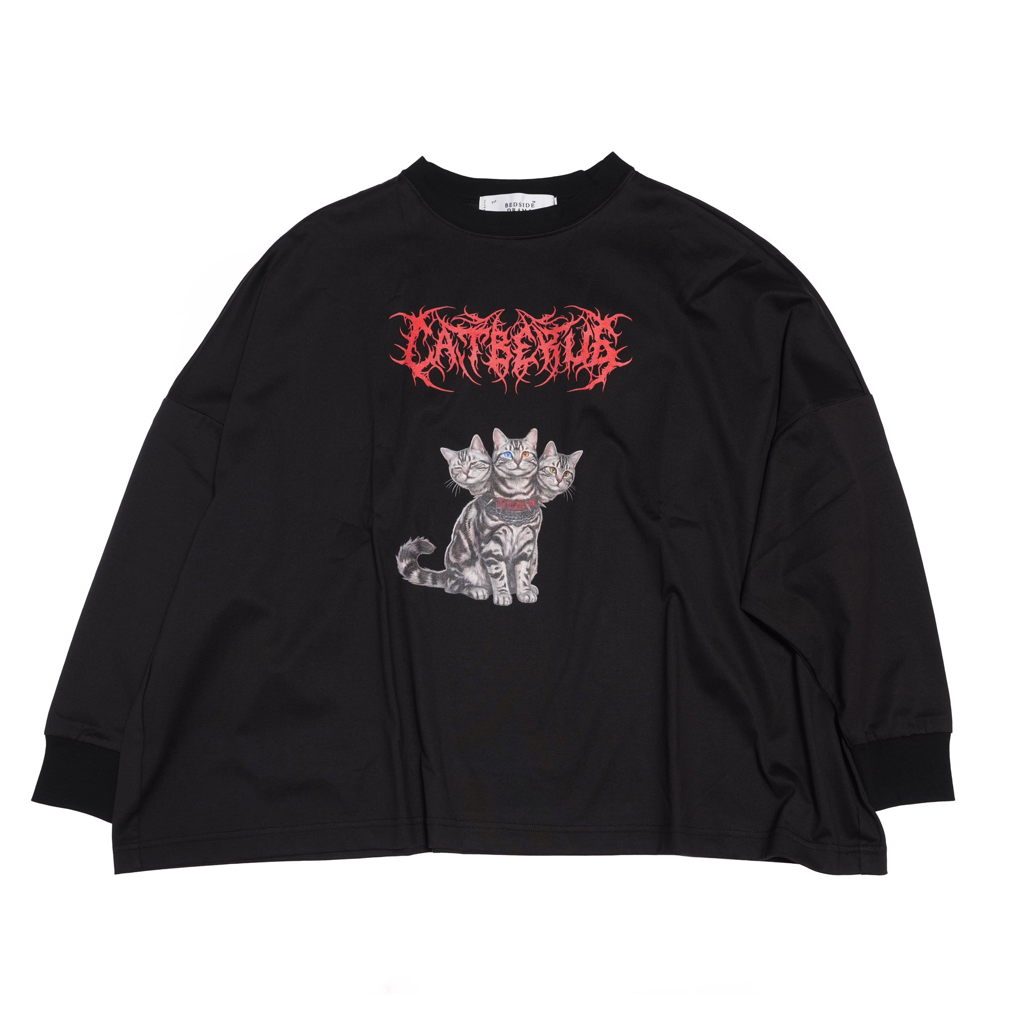 CATBERUS Wide Pullover – Black | BEDSIDEDRAMA