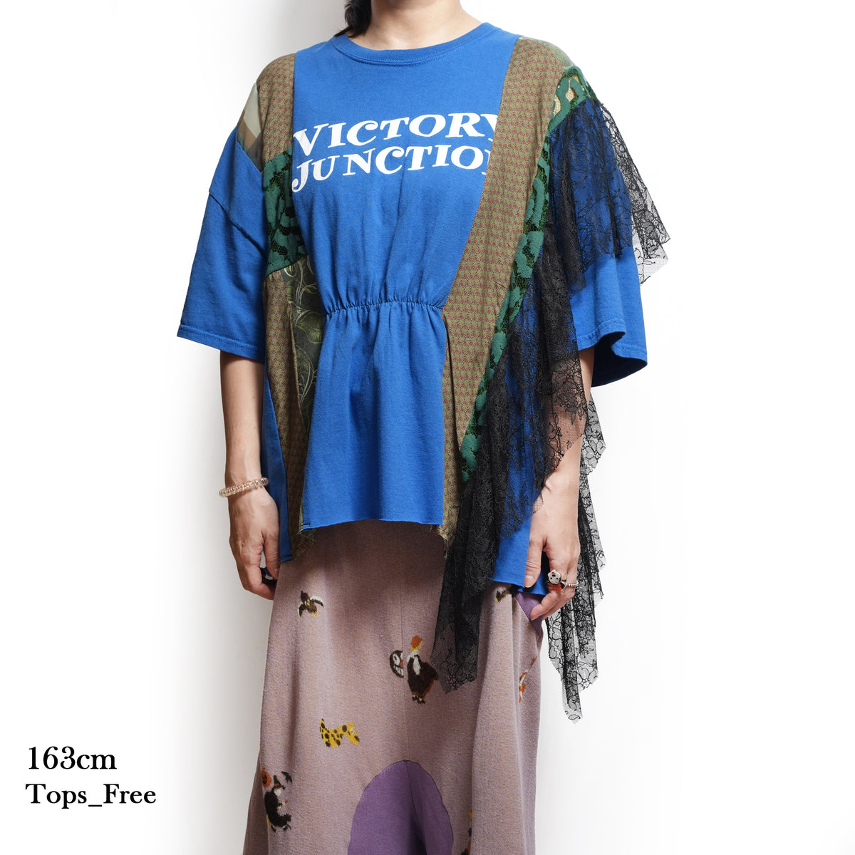 アシメレースティシャツ – Assort_51 | Size-Free | REHERSALL