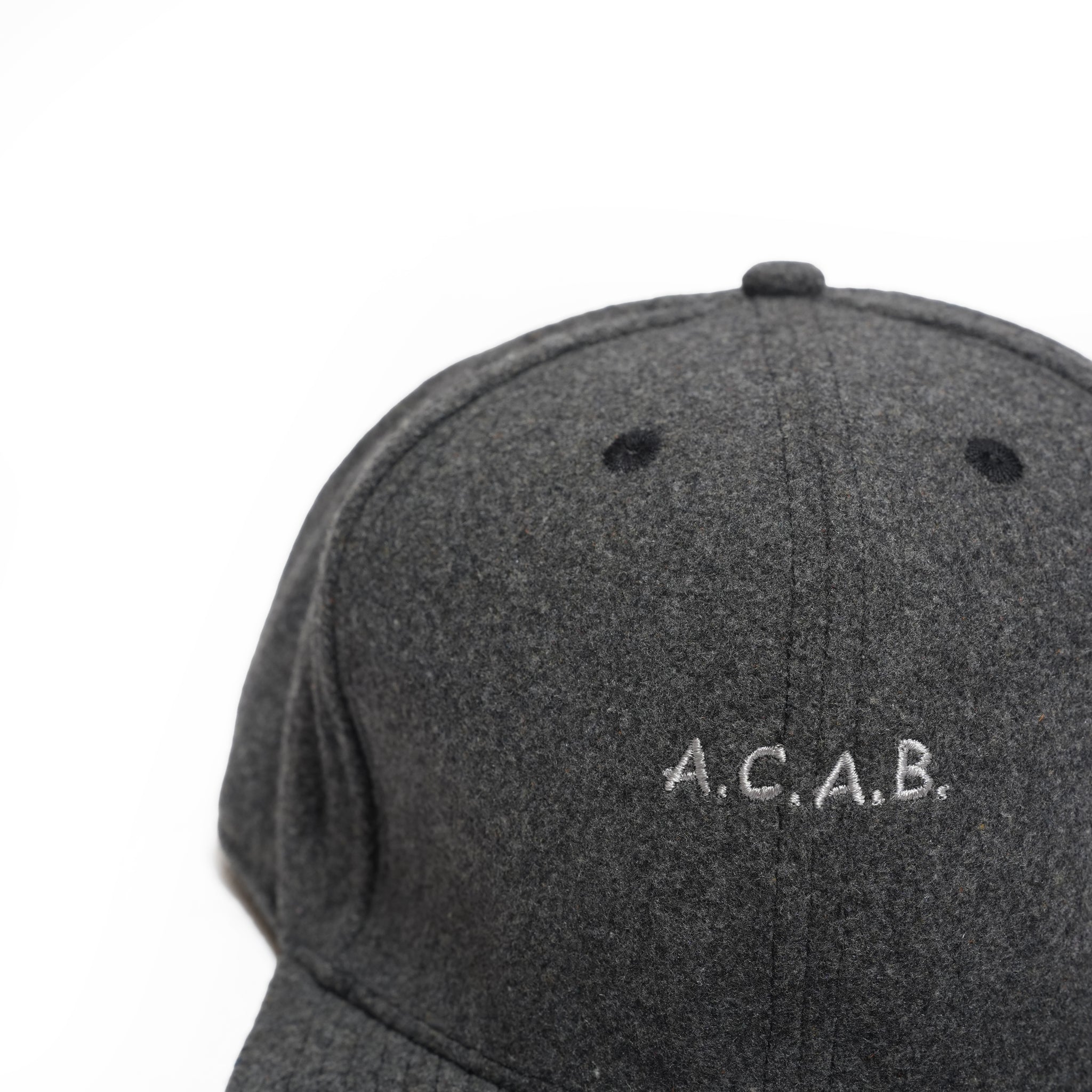 FELT "A.C.A.B." CAP – Black | ORIGINAL JOHN