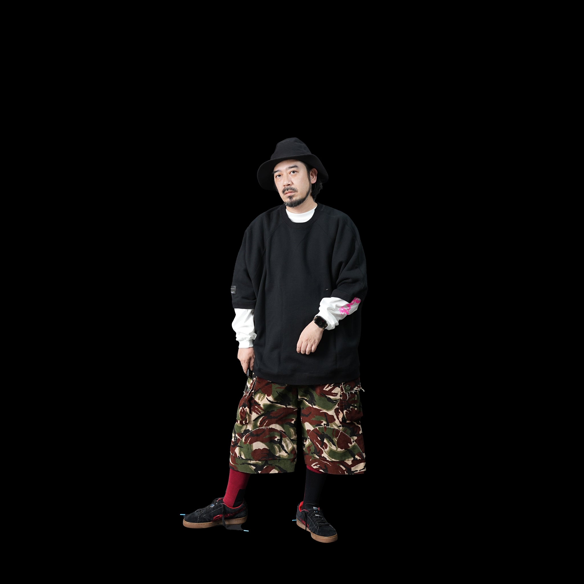 No:OinT-PT02 | Name:PEACE wide pants | Color:Camo【OinT_オーインティー】
