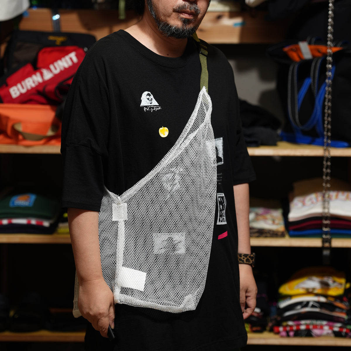 INDIVI NET SERIES TOTE shoulder – White | ODDMENT【ネコポス選択可能】