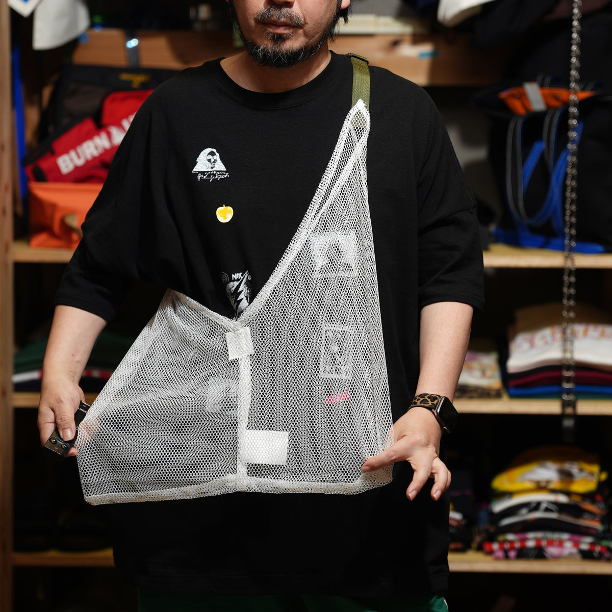 INDIVI NET SERIES TOTE shoulder – White | ODDMENT【ネコポス選択可能】