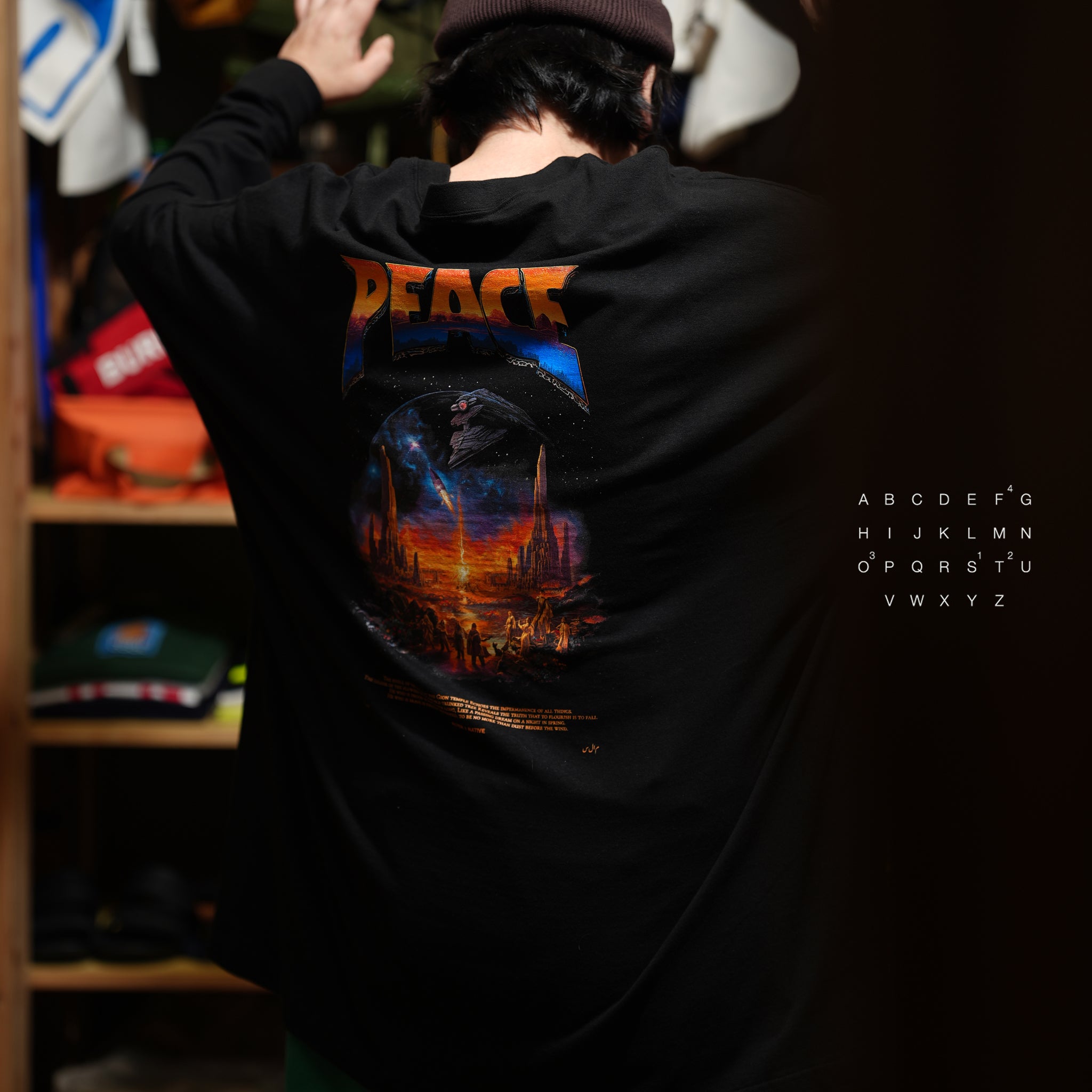 PEACE MAKER L/S Tee – Black | STOF